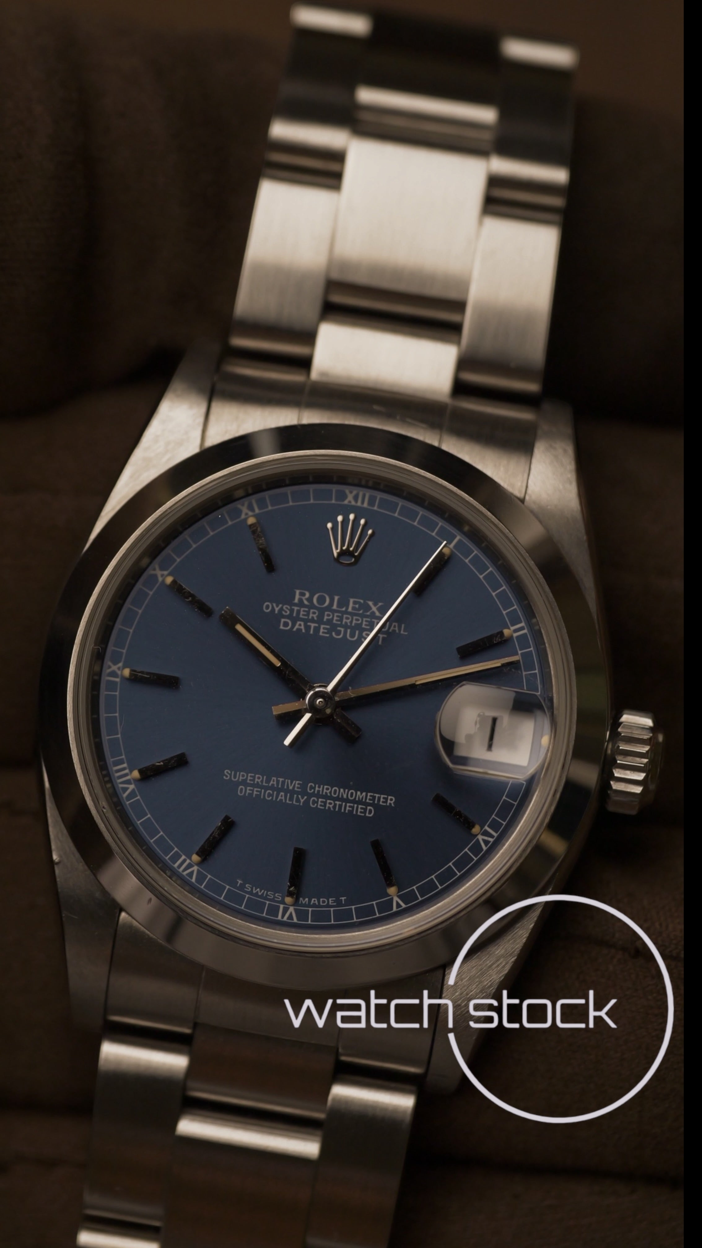Rolex datejust 31mm ref.68240 blue dial