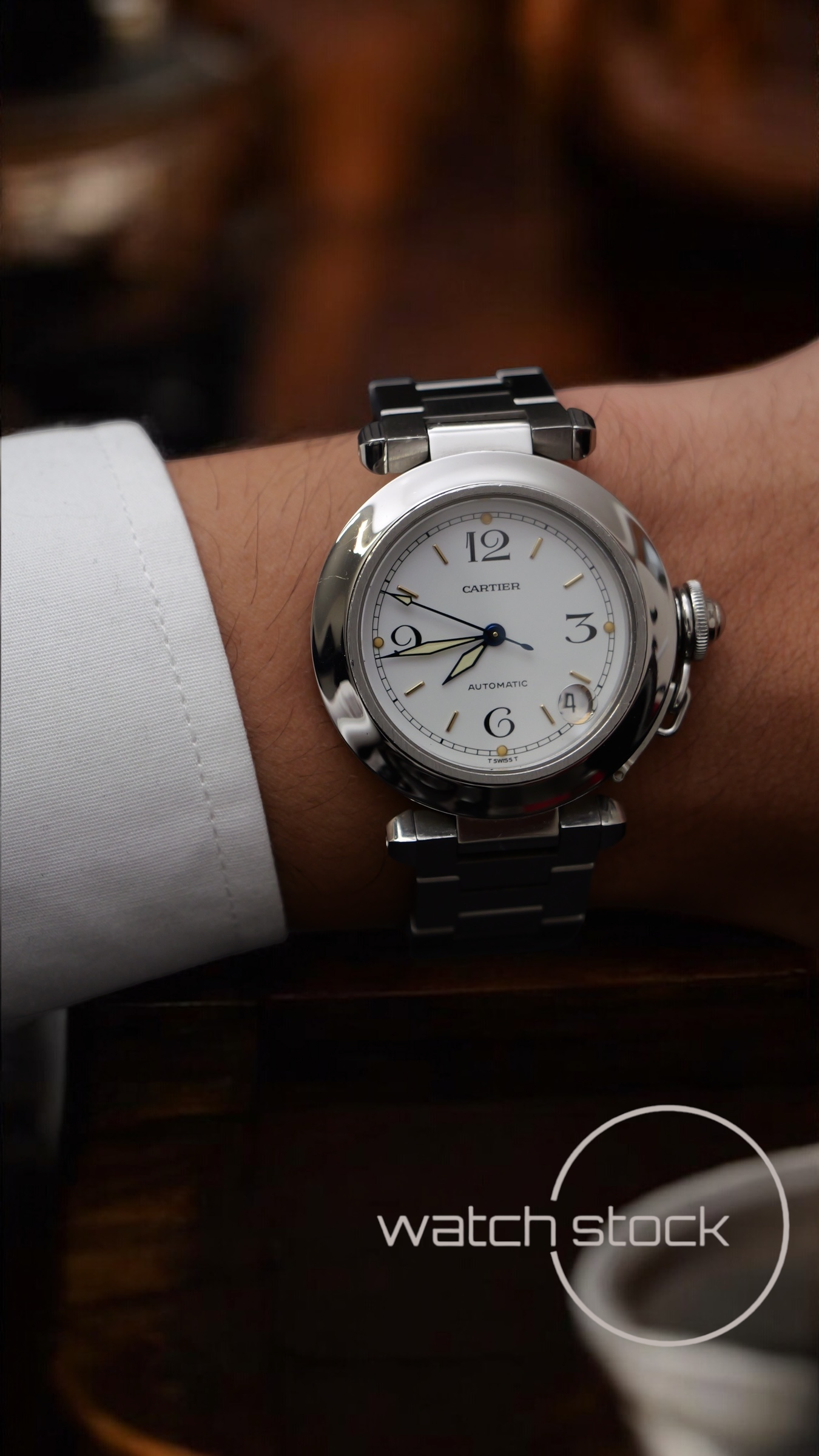 Cartier Pasha Automatic 35mm ref.2324 white dial
