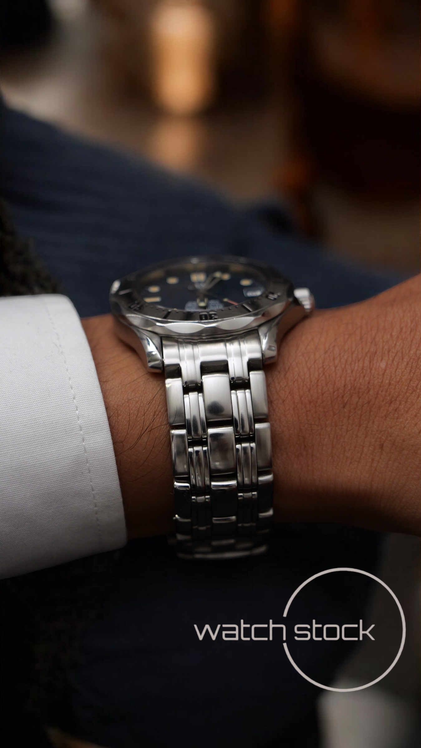 Omega seamaster 300m automatic 36mm blue dial ref. 168.1502