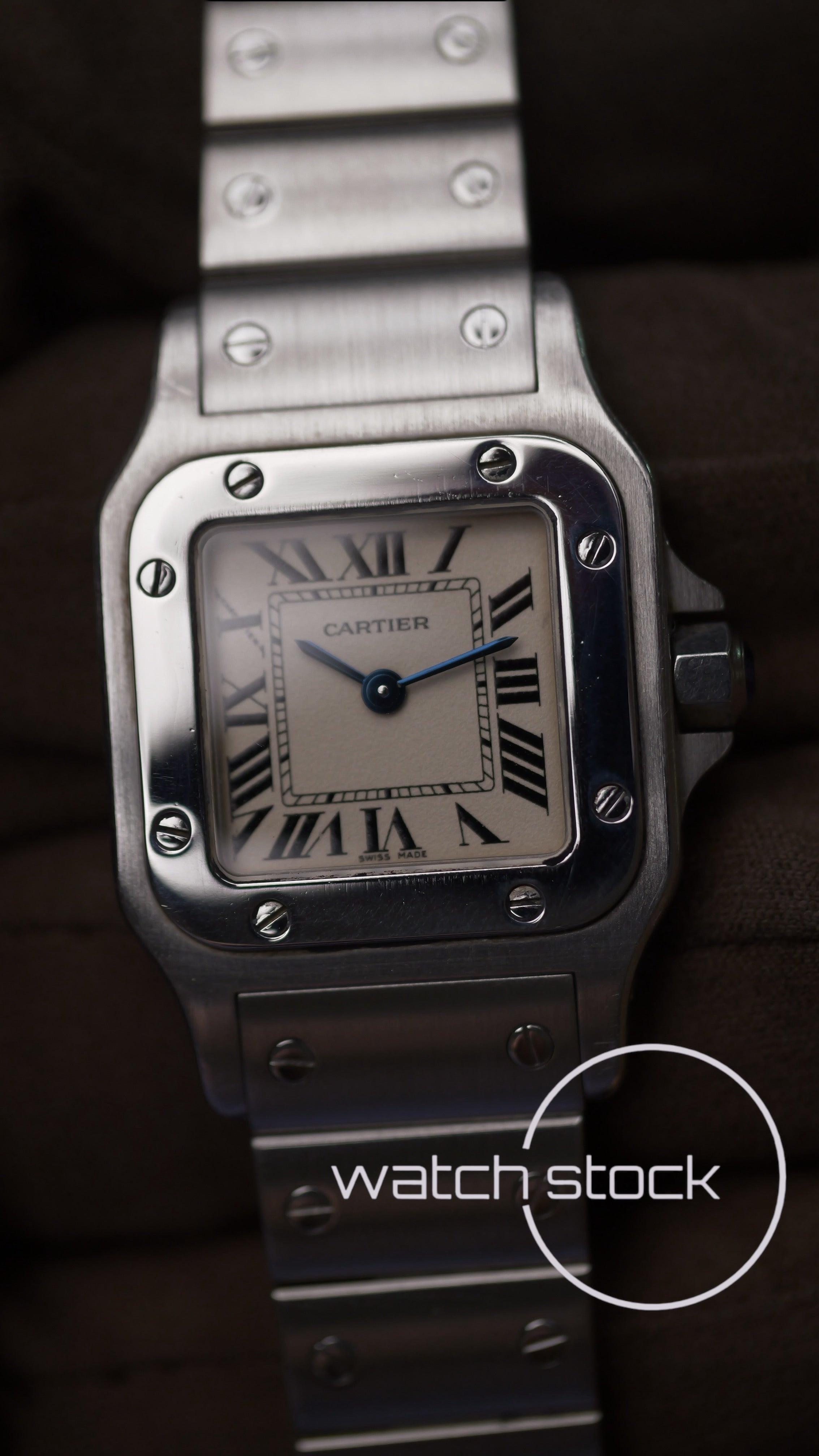 Cartier santos galbee lady quartz 24x35mm ref.1565