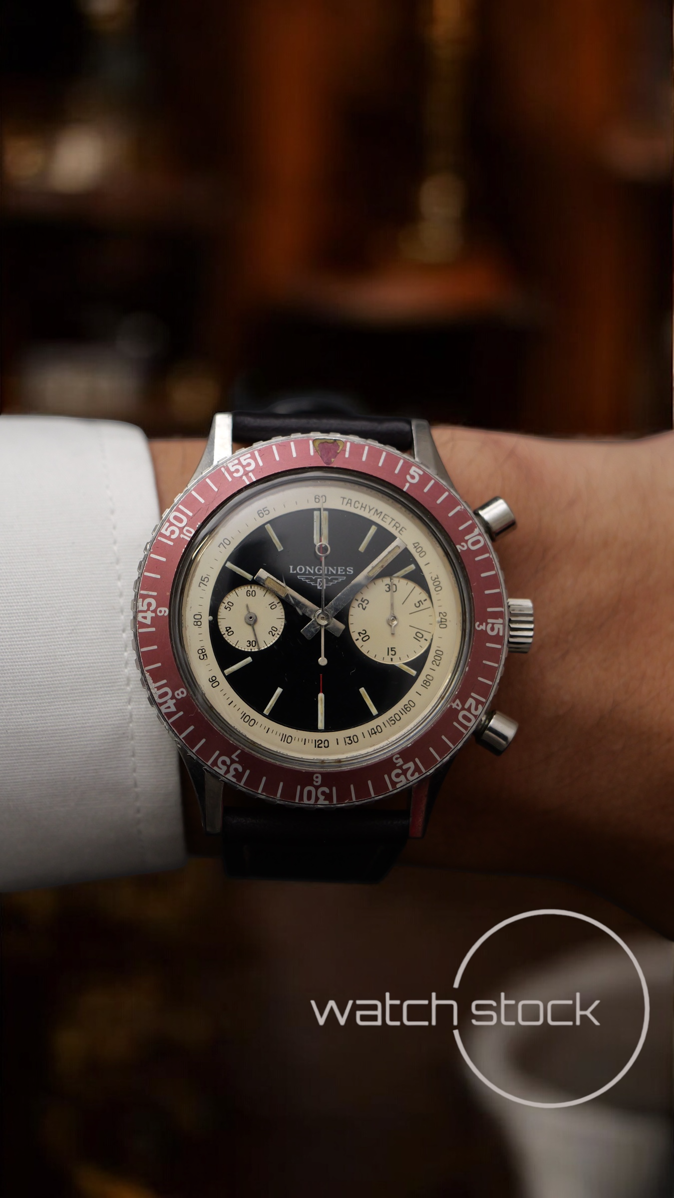 Longines big eye 1967 cal. 30CH chronograph vintage watch