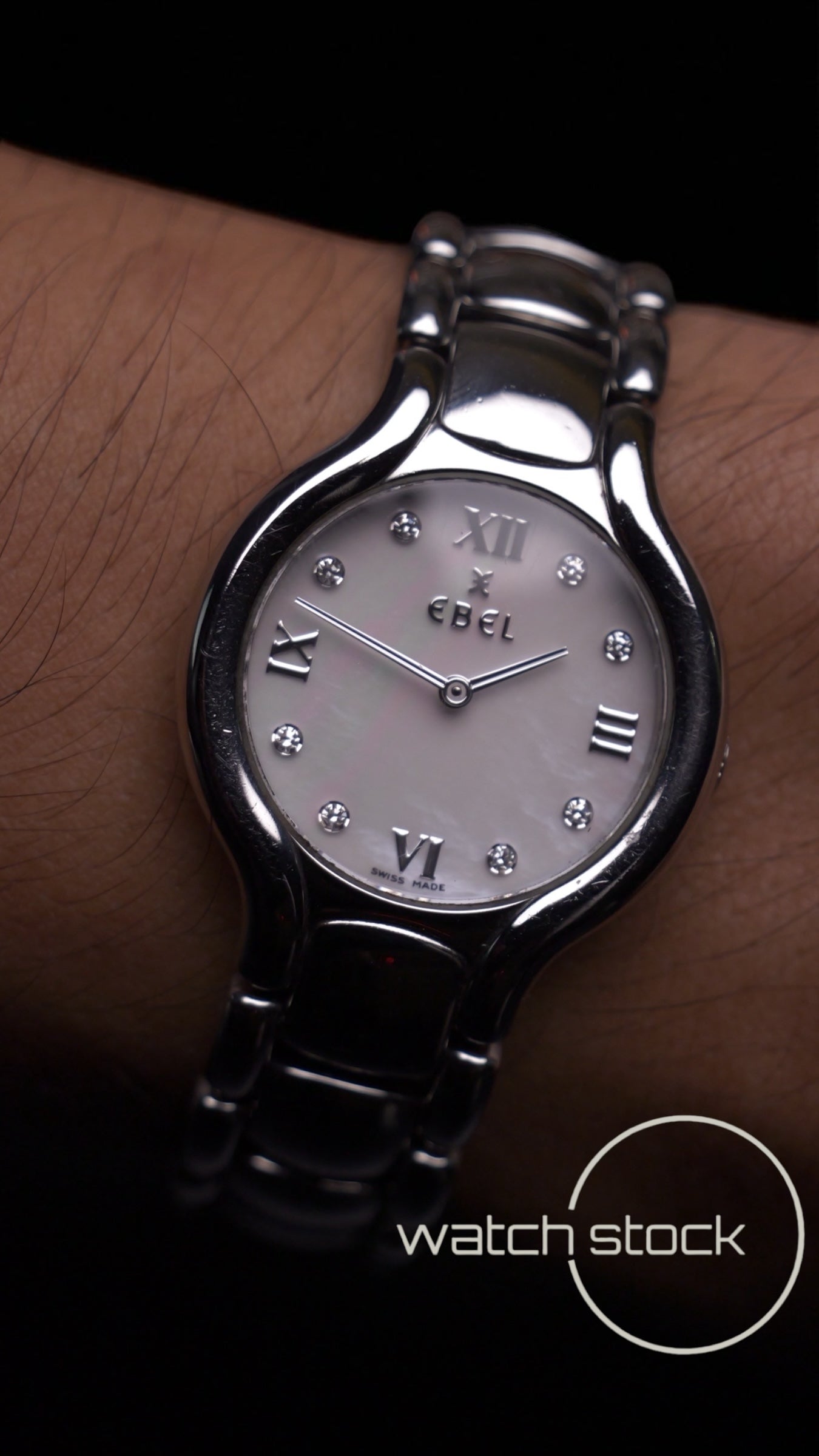 Ebel Beluga Quartz 26mm ref 9157421 diamanti anno 1990