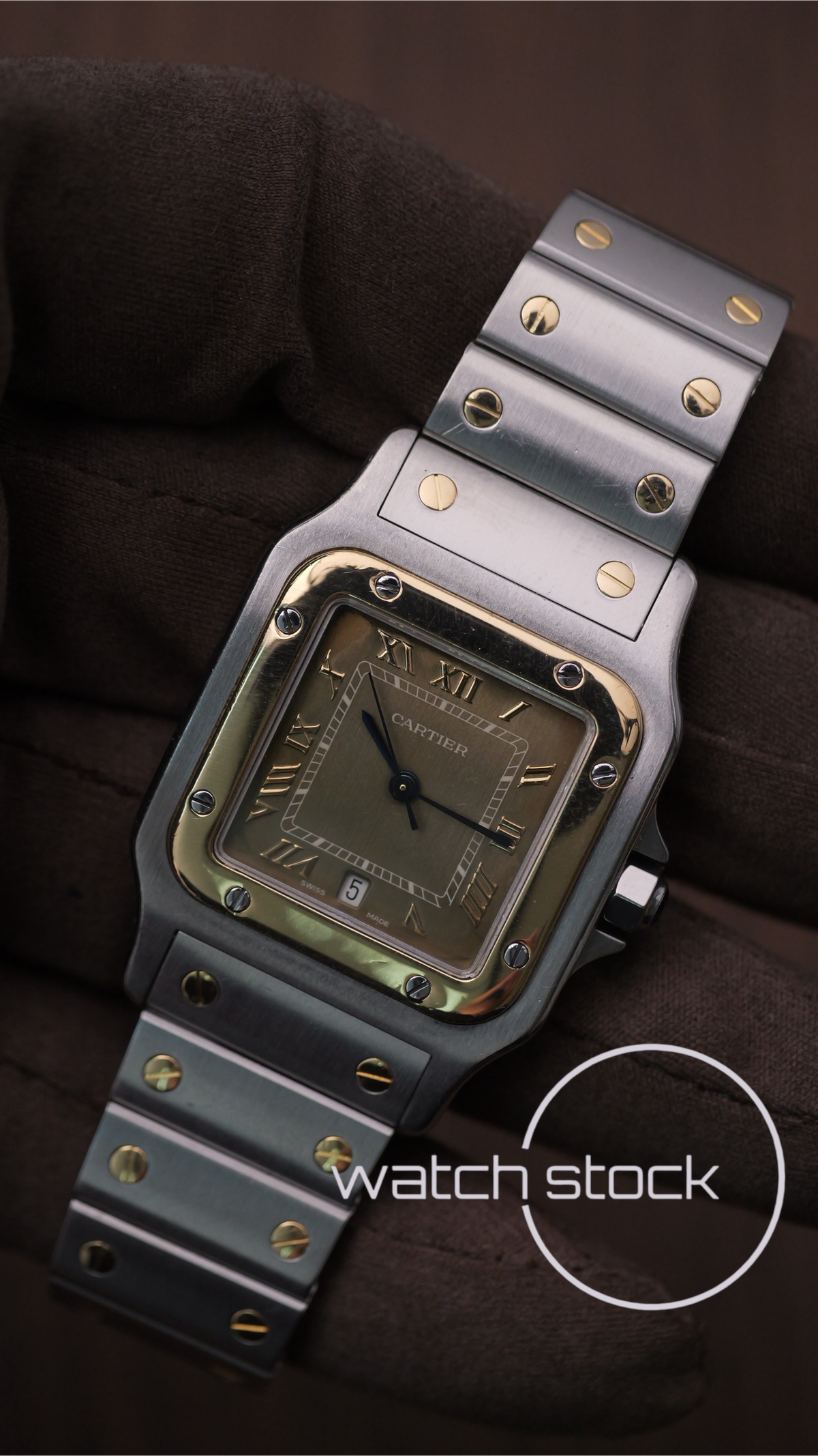 Cartier santos galbee Tropical dial 29x41mm Ref. 187901