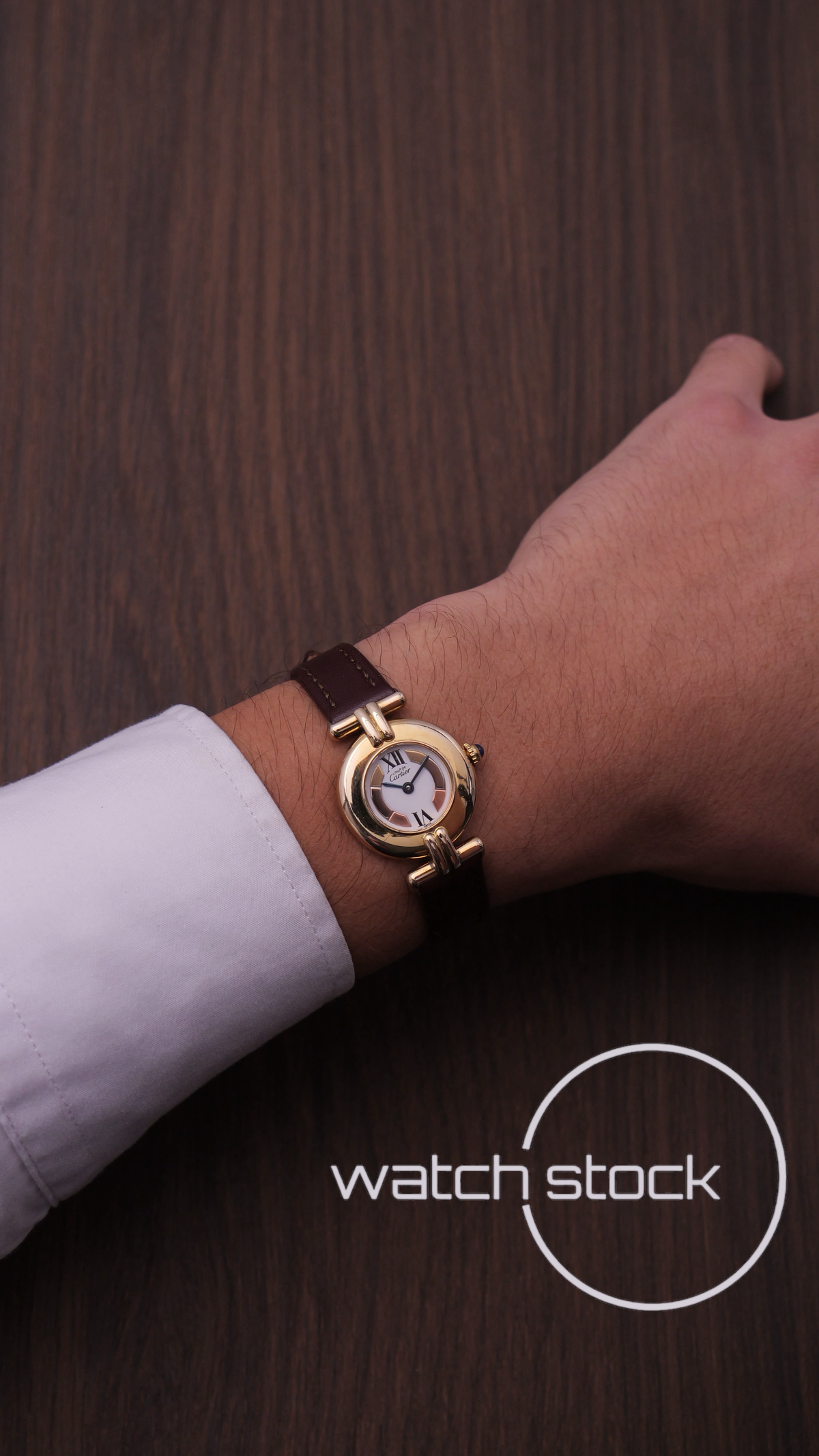 Cartier colisee trinity dial 24mm ref. 590002 quartz