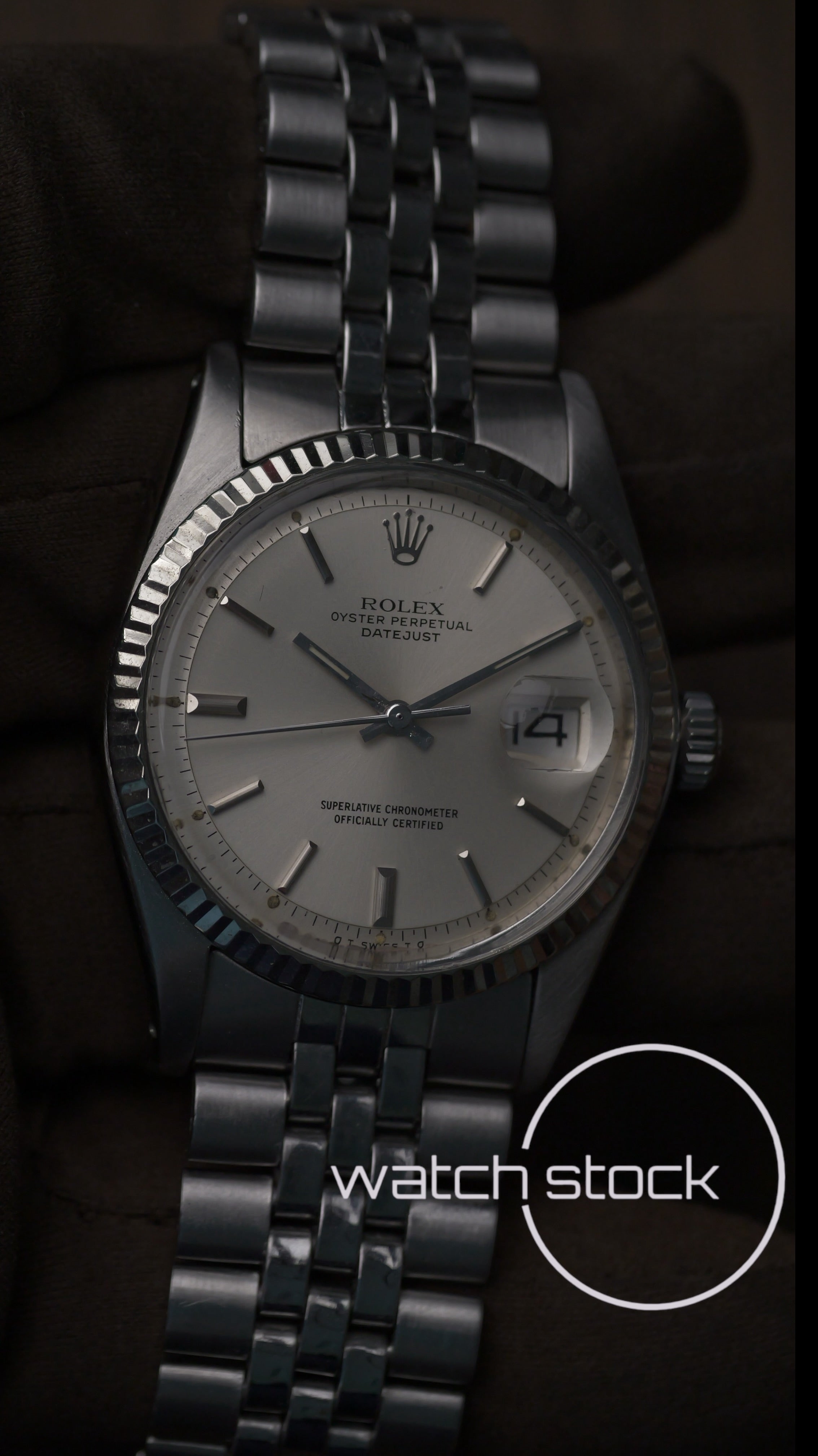 Rolex datejust 36mm ref. 1601 argente dial