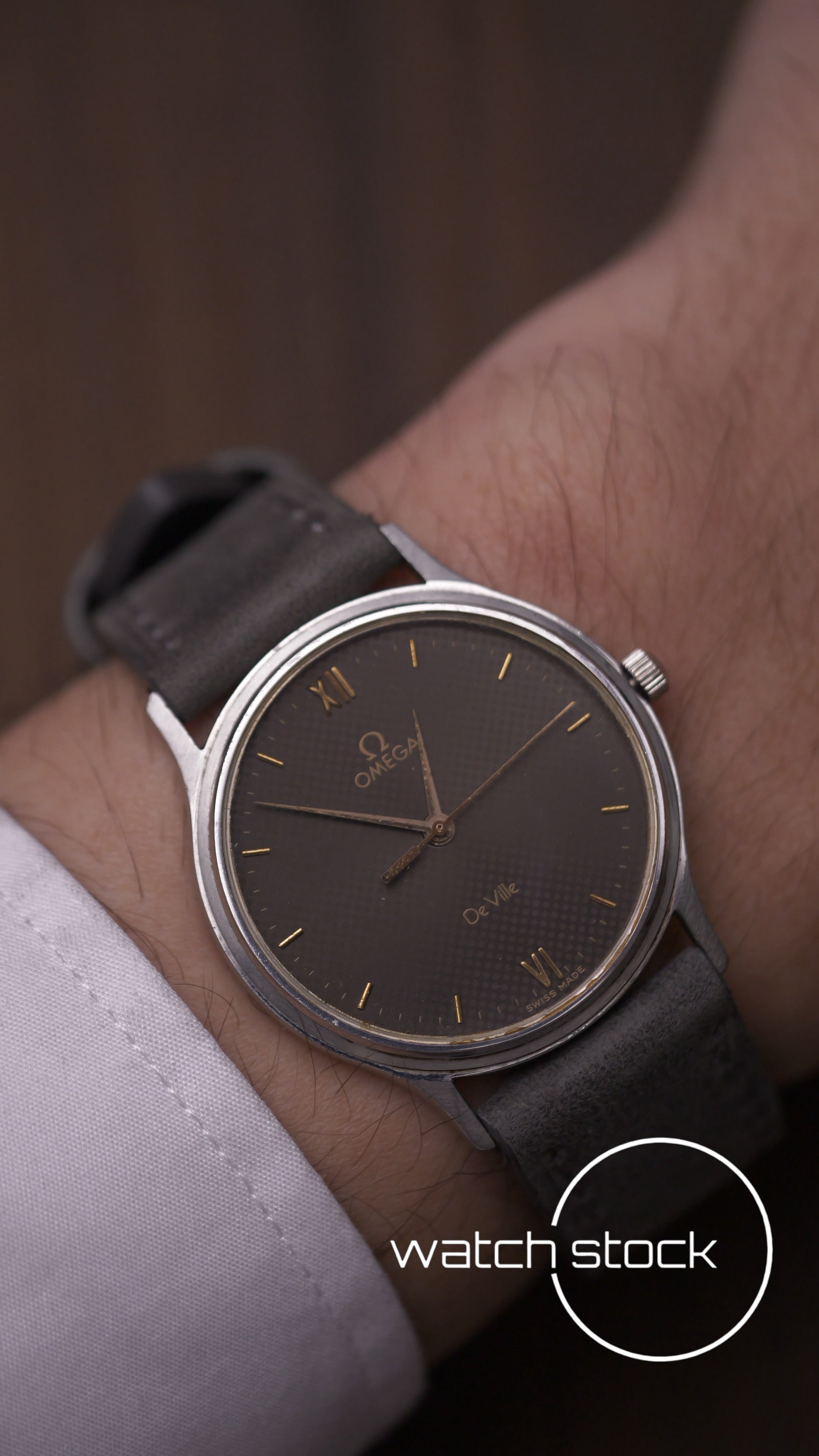 Omega De ville vintage quadrante scacchiera quartz 1982