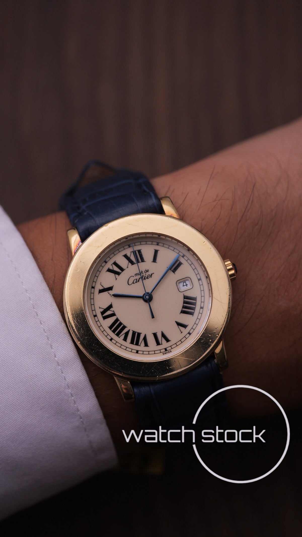 Cartier ronde vintage 33mm Swiss Only