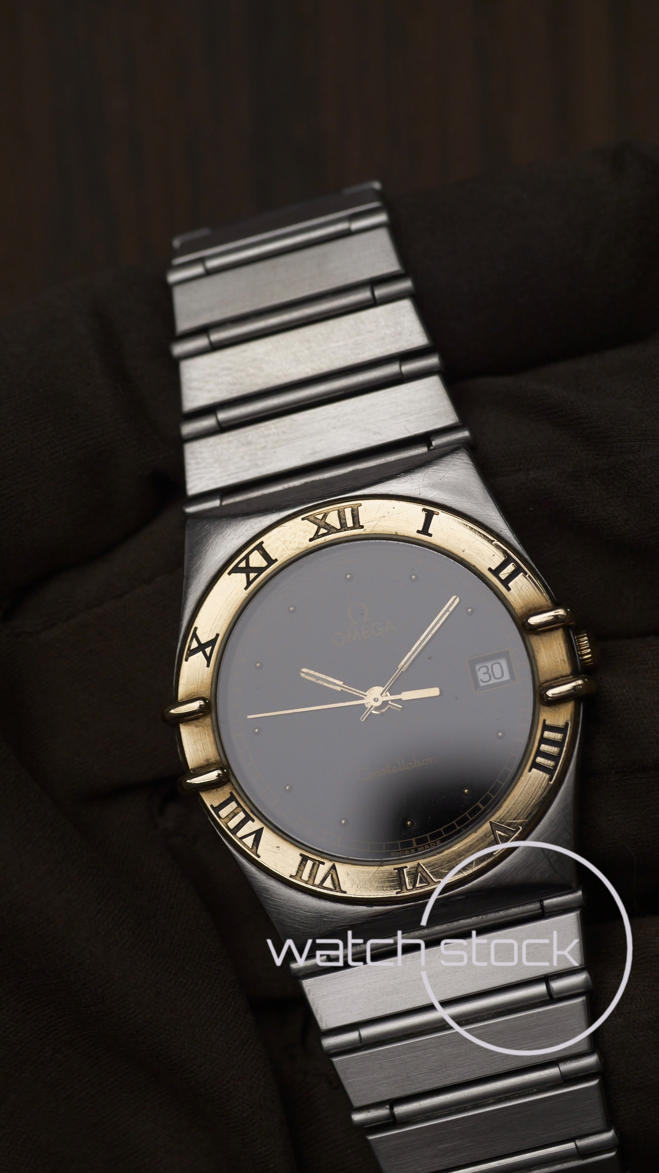 Omega constellation quarz (34mm) black dial vintage