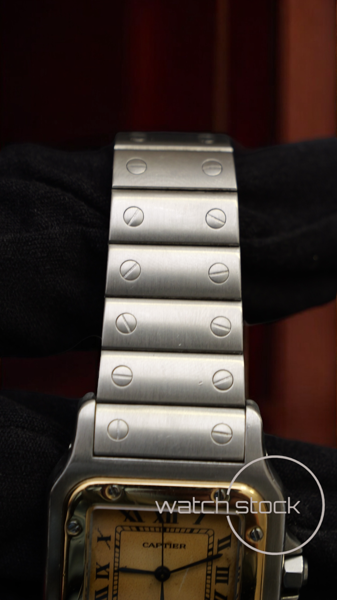 Cartier santos galbe 29x41mm Ref. 187901 must de cartier quarz
