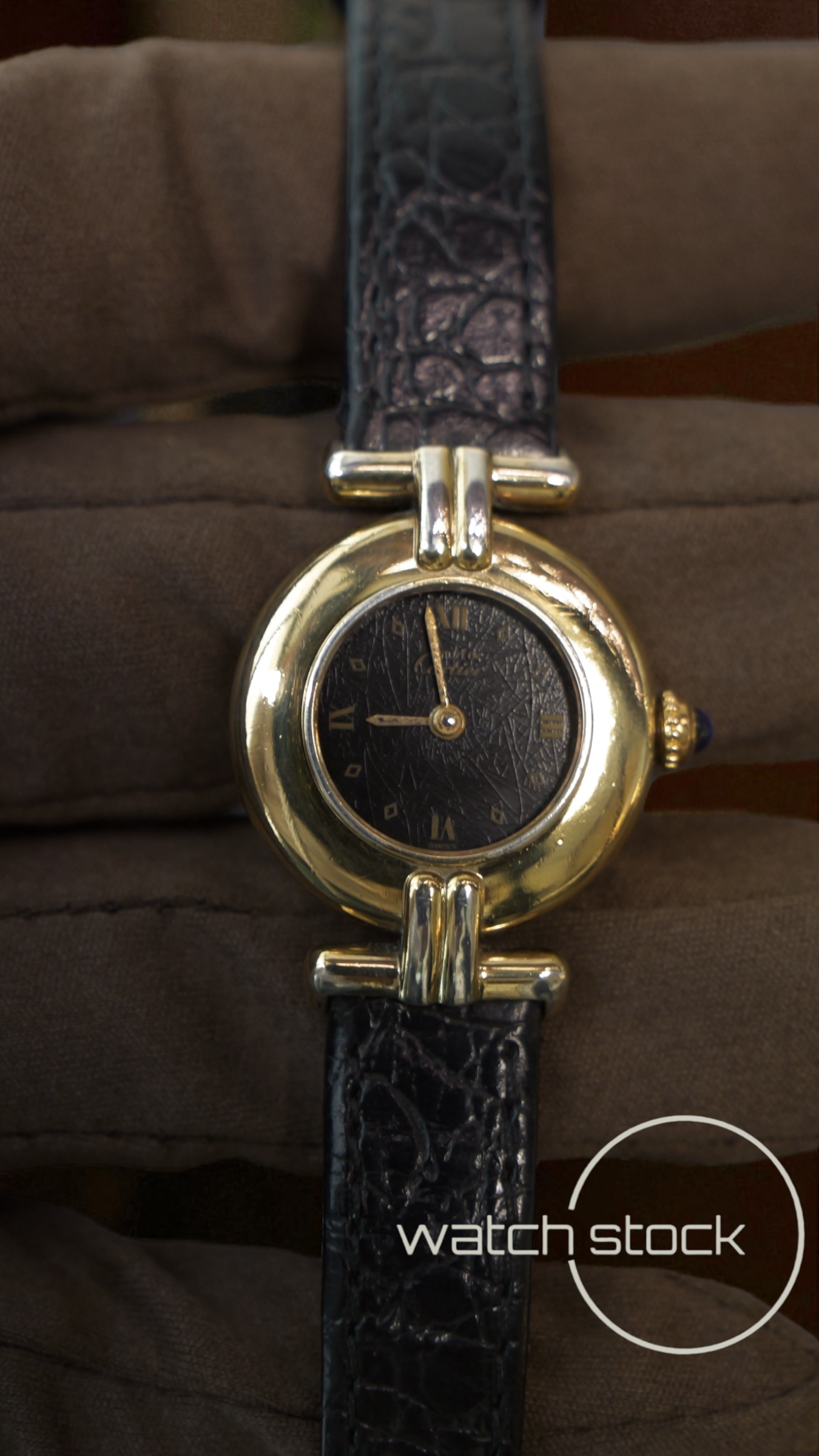Cartier vermeil colisee spider dial 24mm ref. 590002 quarz