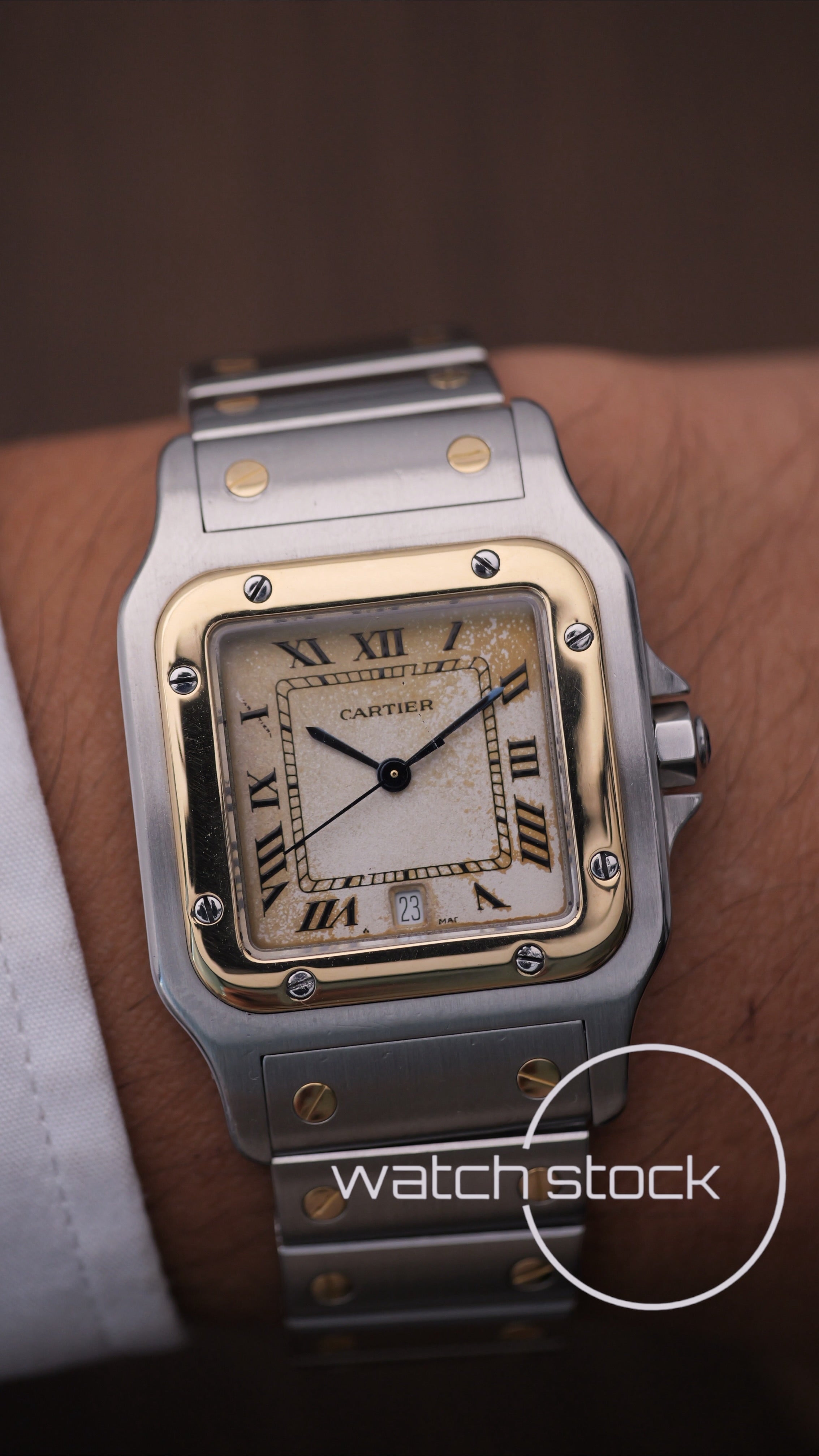 Cartier santos galbee Tropical dial 29x41mm Ref. 187901