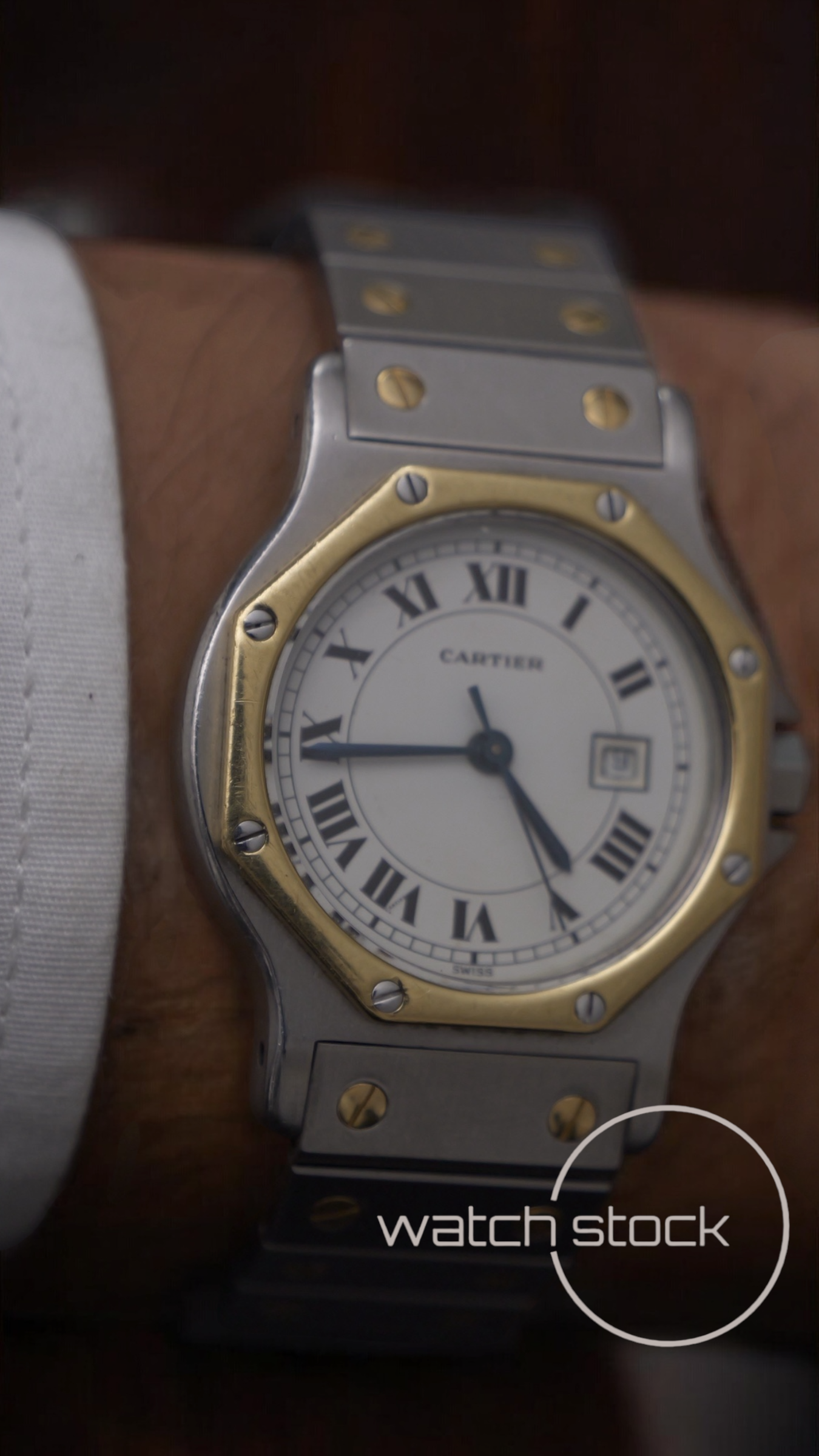 Cartier santos Octagon 30mm Large men santos de cartier ref.2966 Automatic