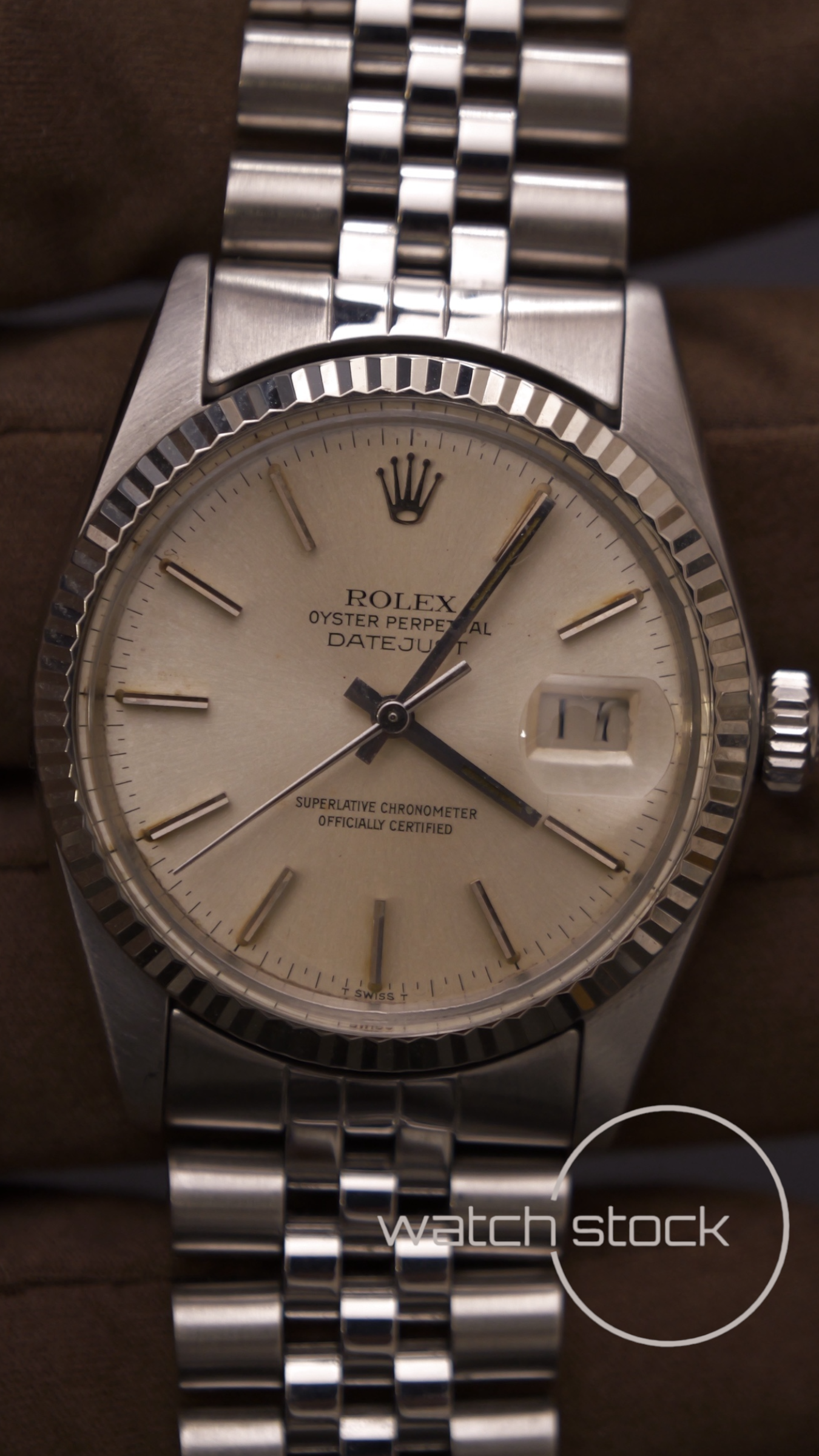 Rolex datejust 36mm 16014 argènté dial