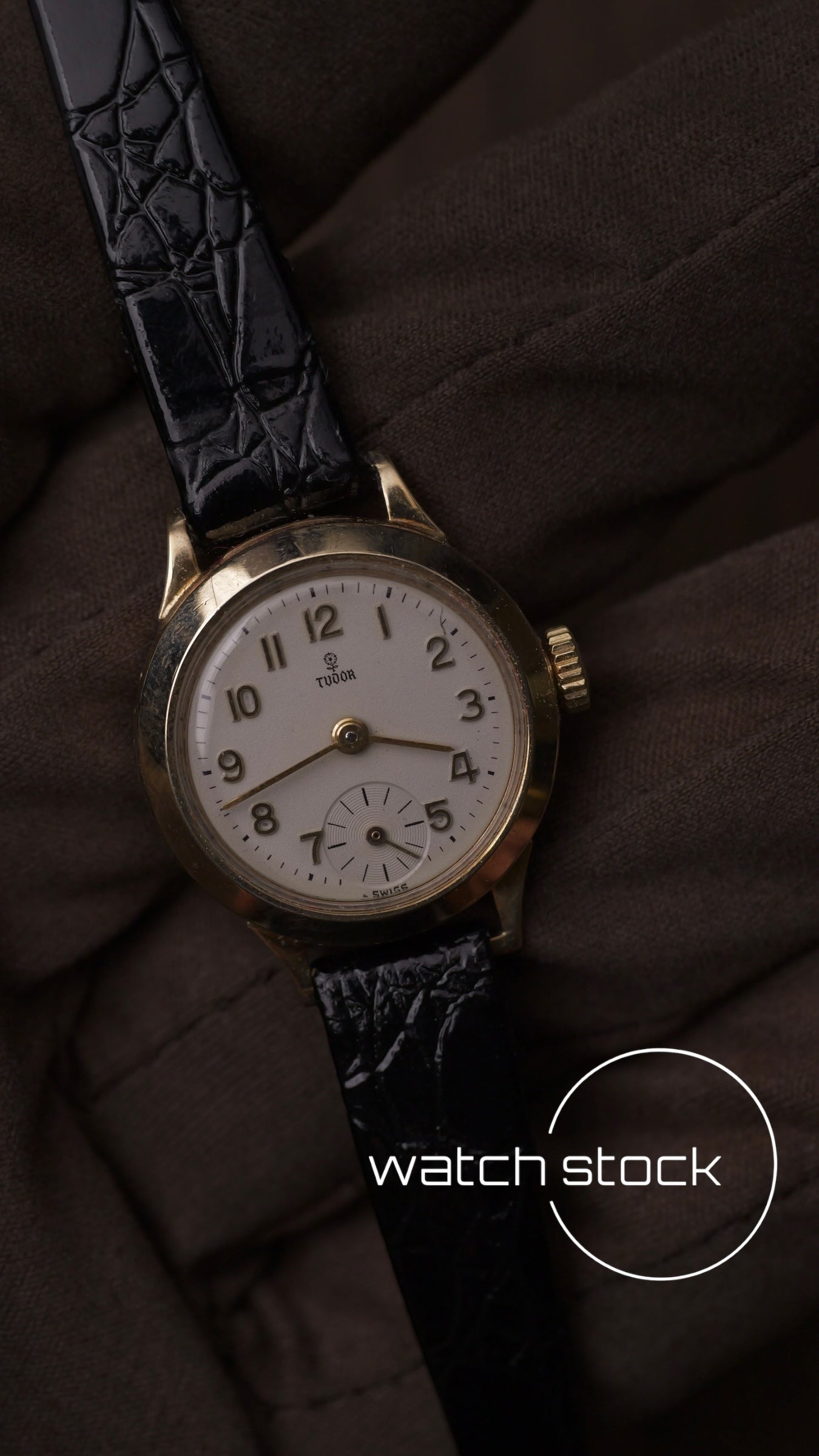 Tudor lady oro 9kt 24mm vintage