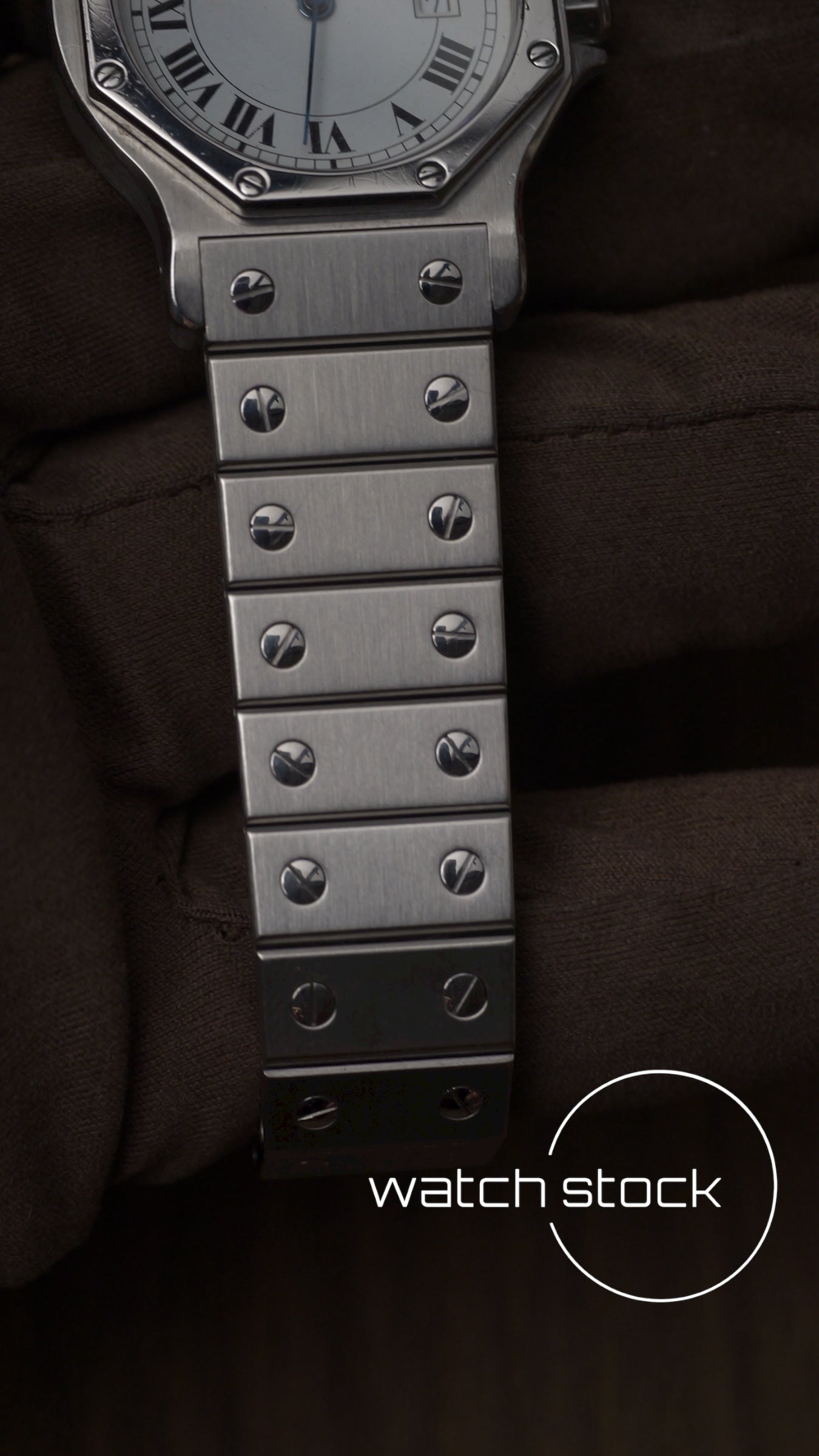 Cartier santos Octagon 30mm Large men ref.2966 Automatic