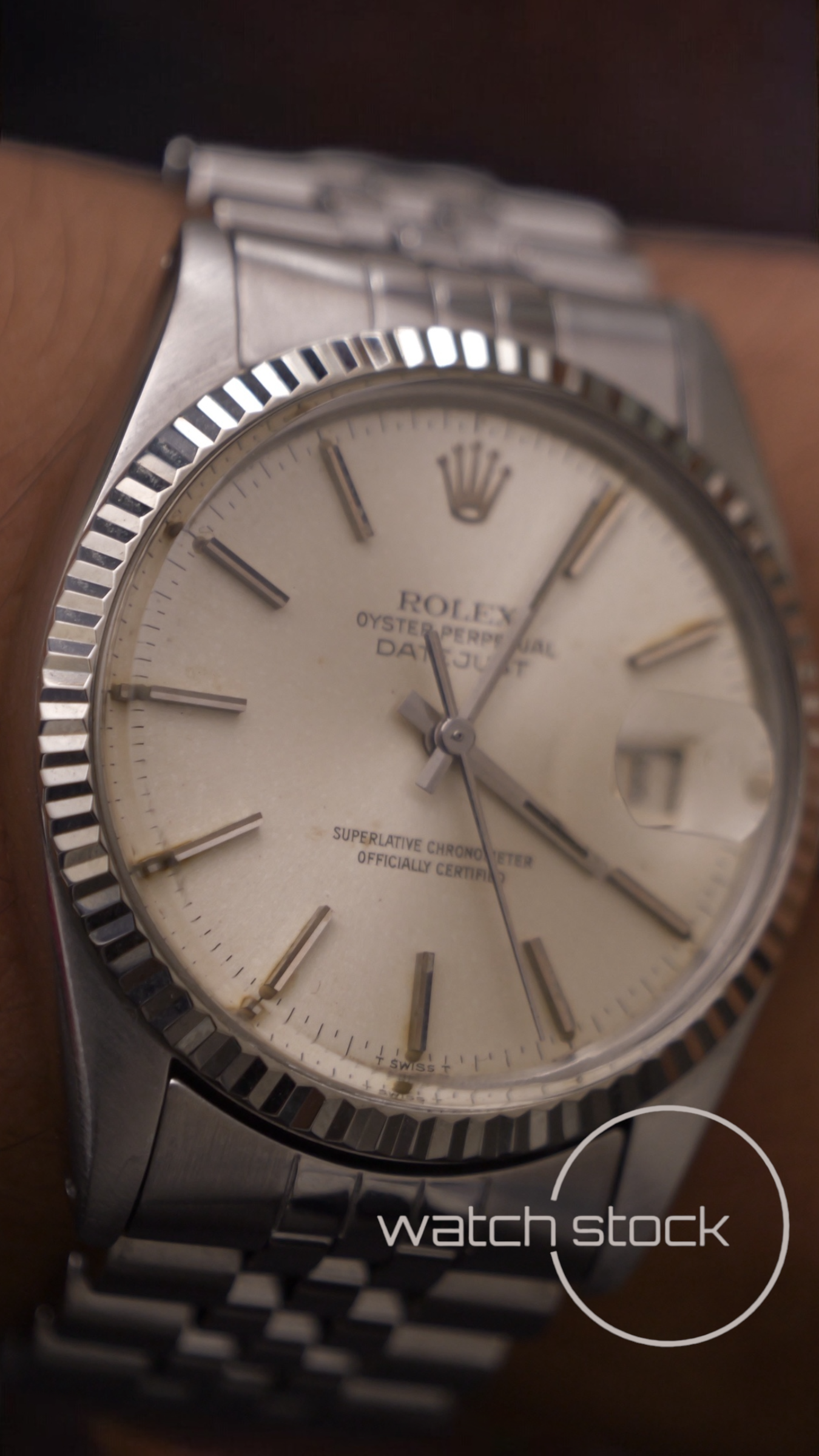Rolex datejust 36mm 16014 argènté dial