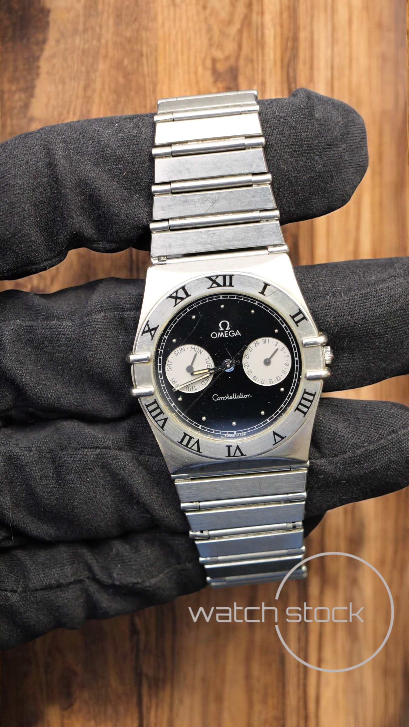 Omega costellation daydate quarz (34mm) black dial vintage