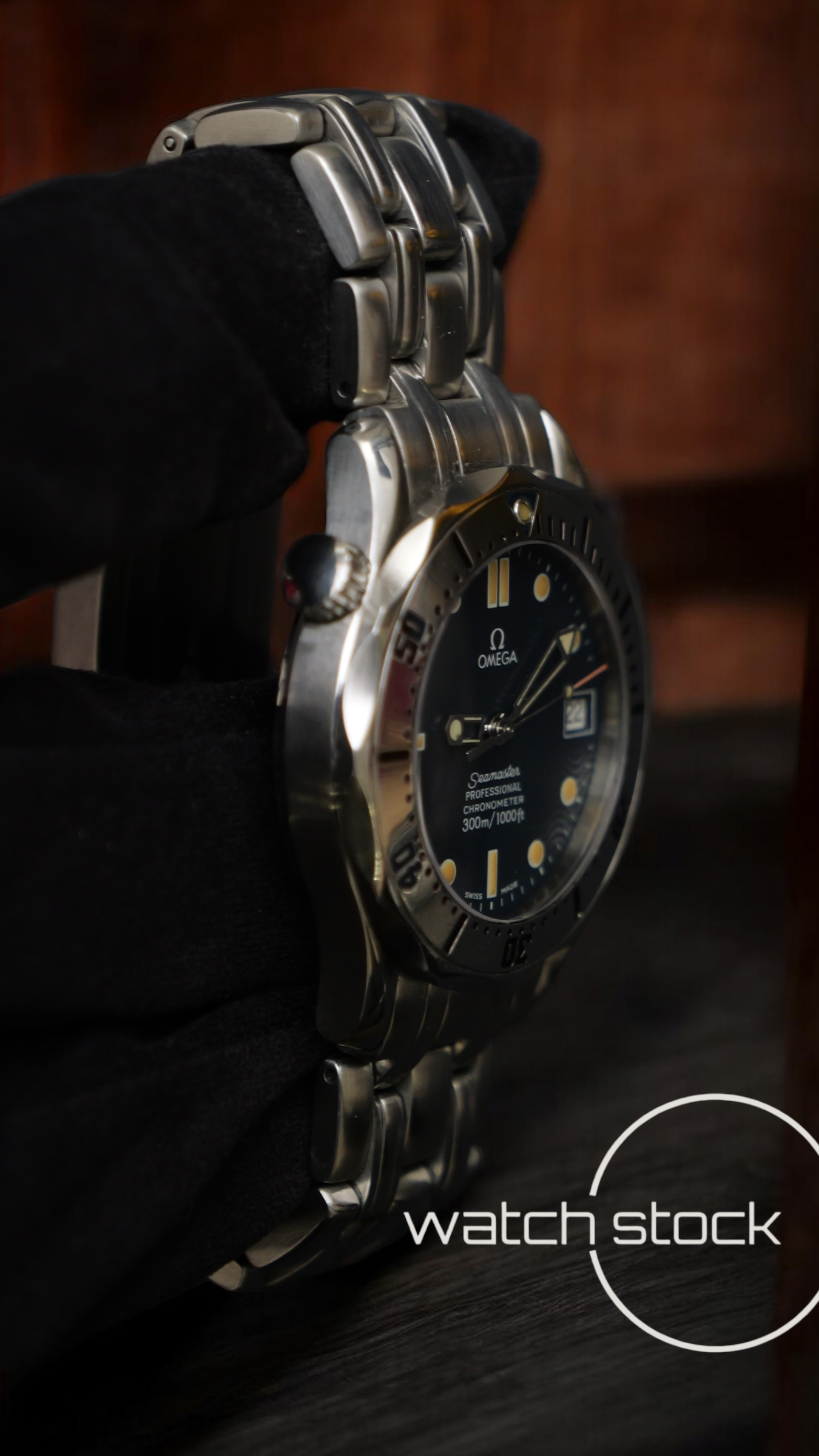 Omega seamaster 300m automatic 36mm blue dial ref. 168.1502