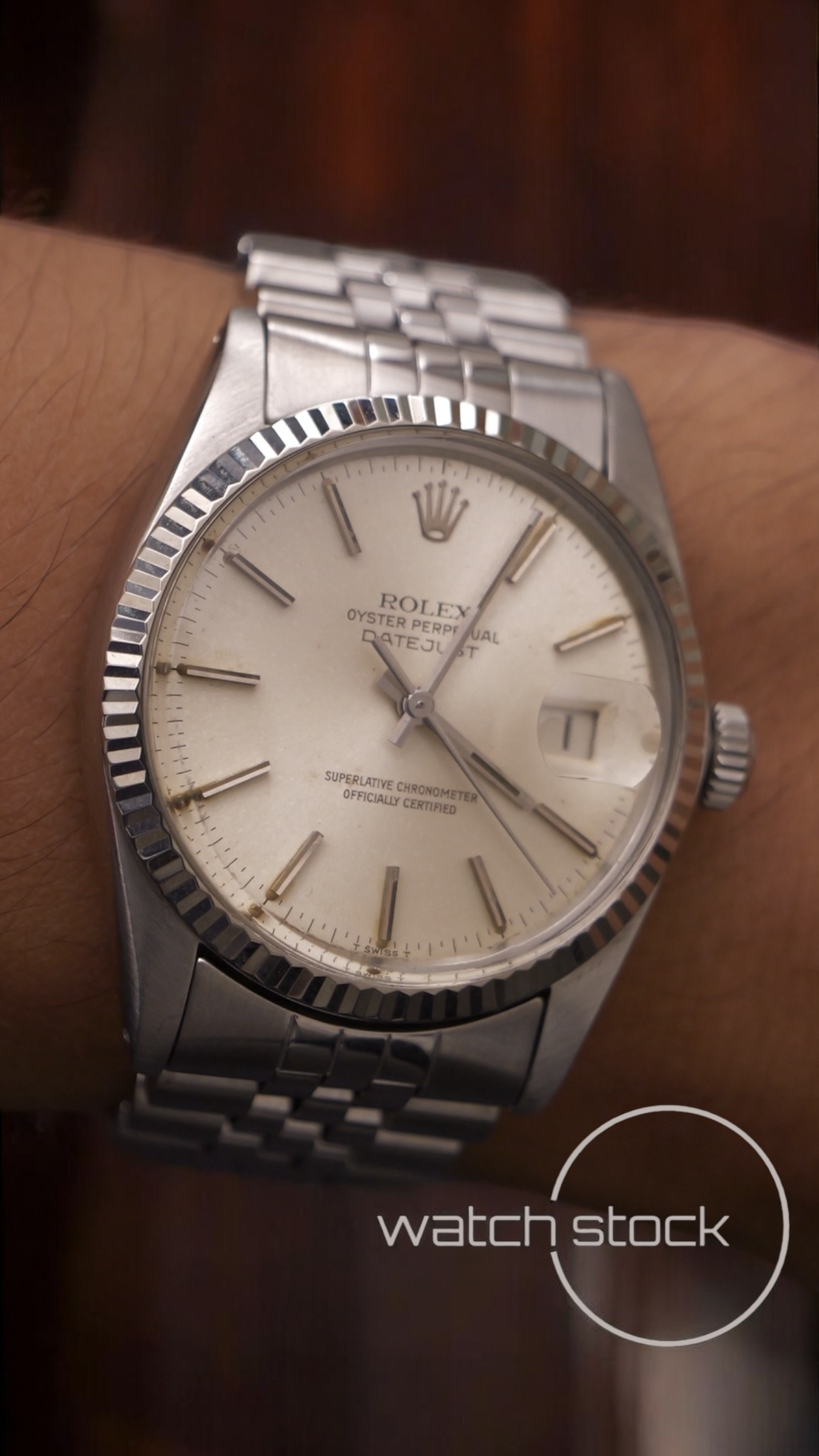 Rolex datejust 36mm 16014 argènté dial
