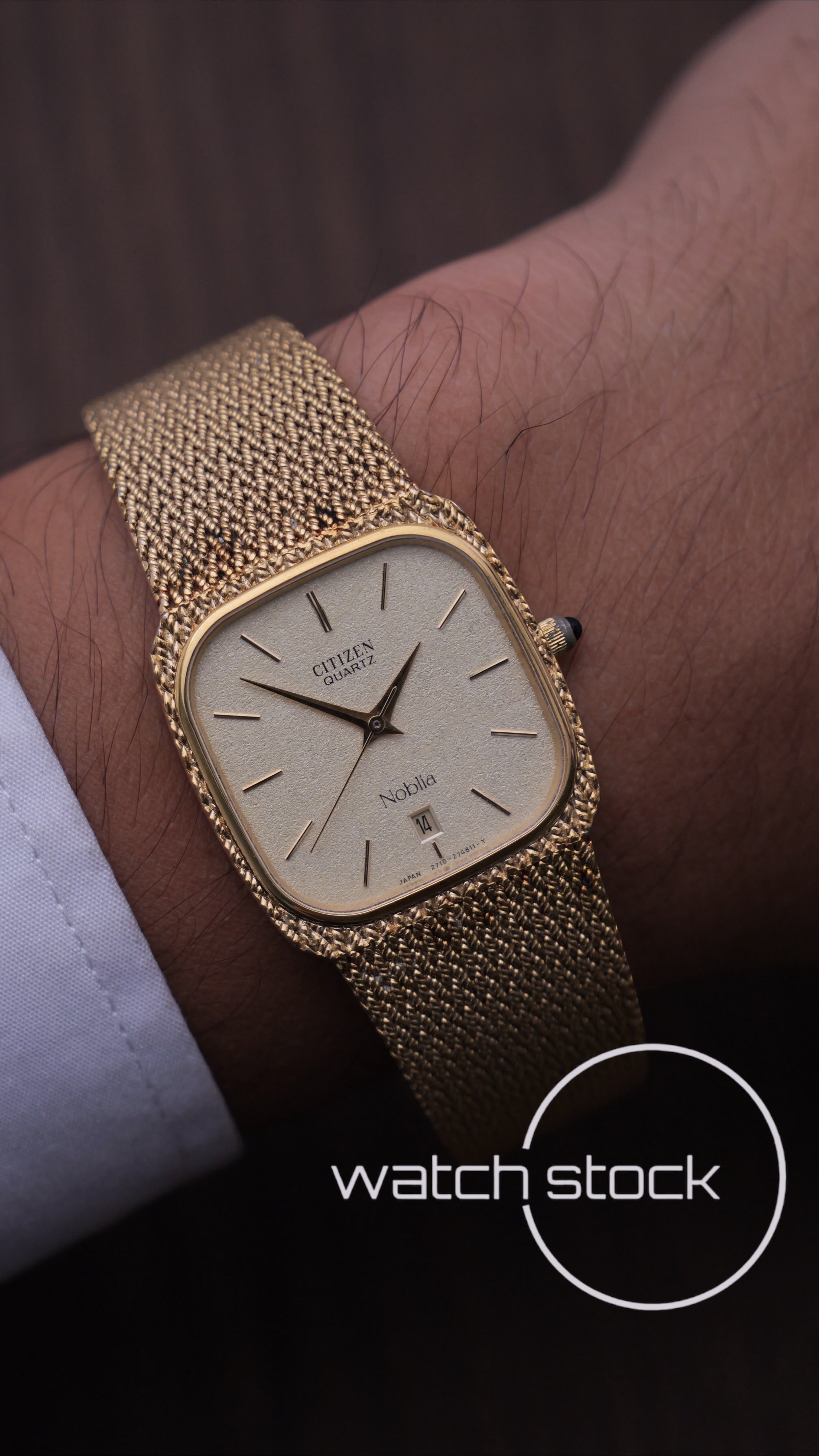 Citizen Noblia vintage placcato oro Quartz