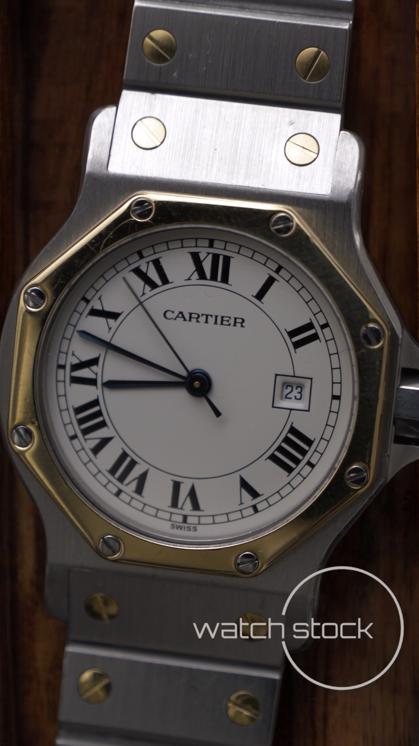Cartier santos Octagon FULL SET 30mm (Large) men santos de cartier 2966 Automatic