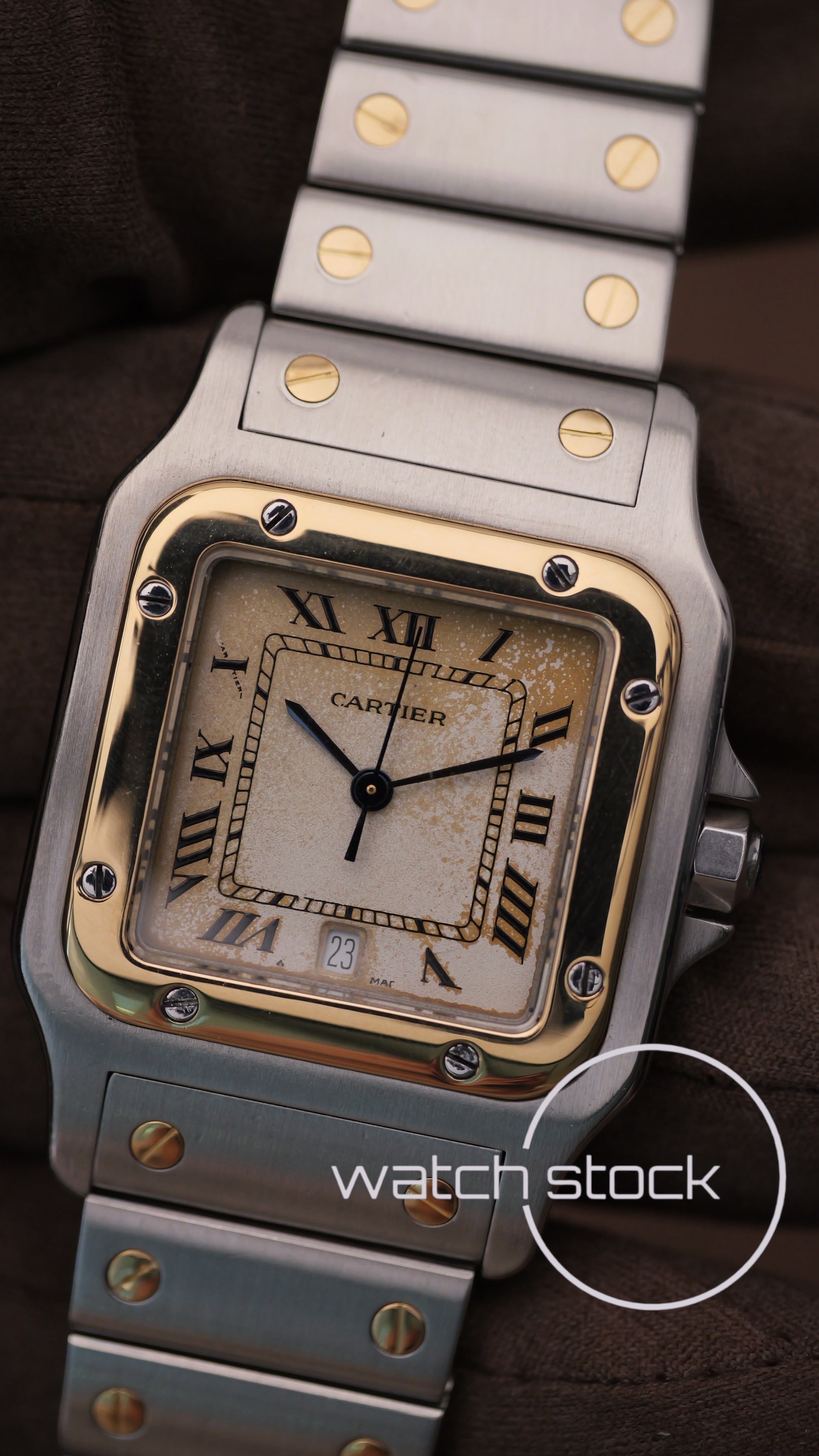 Cartier santos galbee Tropical dial 29x41mm Ref. 187901
