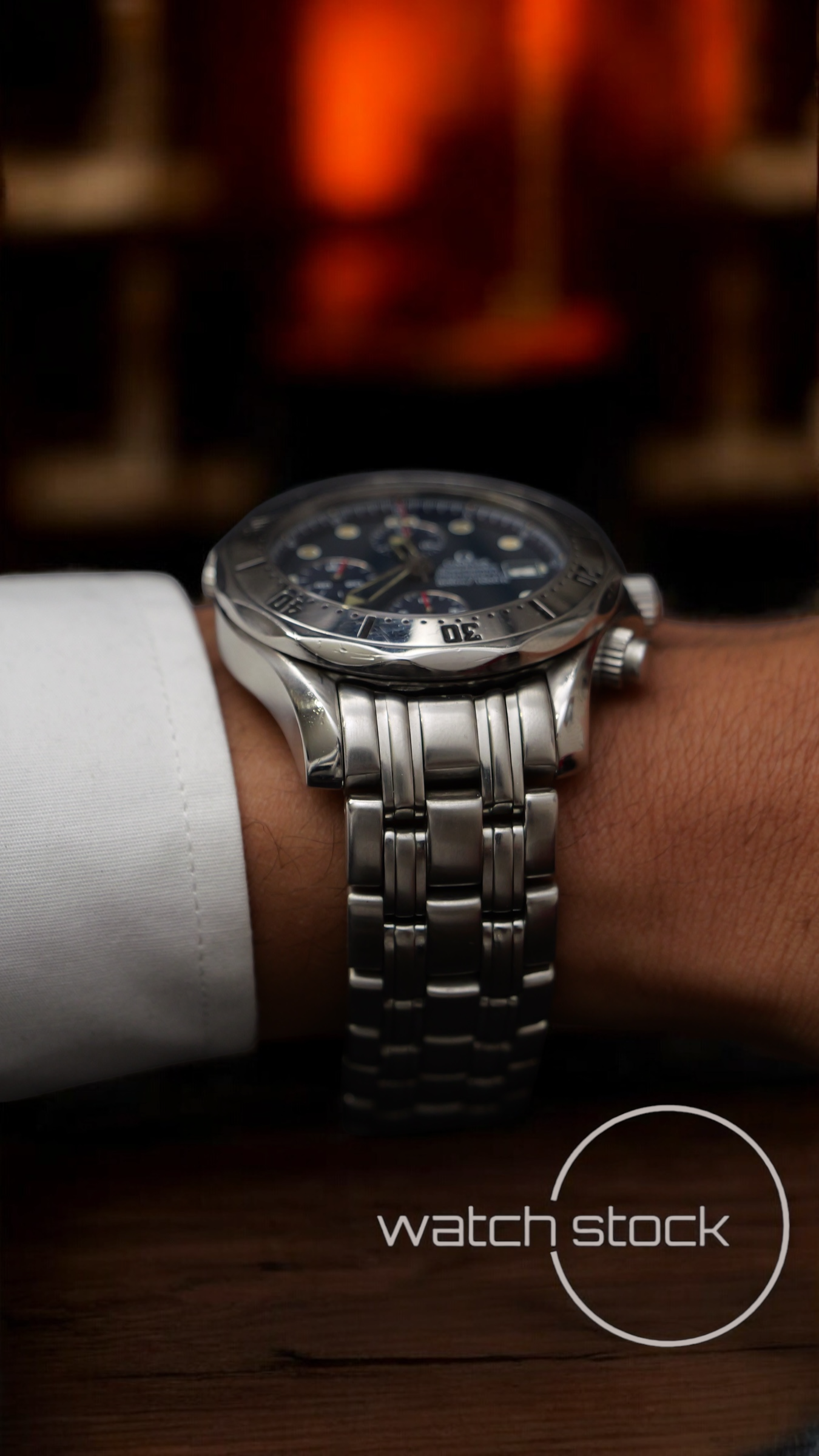 Omega seamaster 300m Chrono 41mm ref.178.0504 blue Revisionato