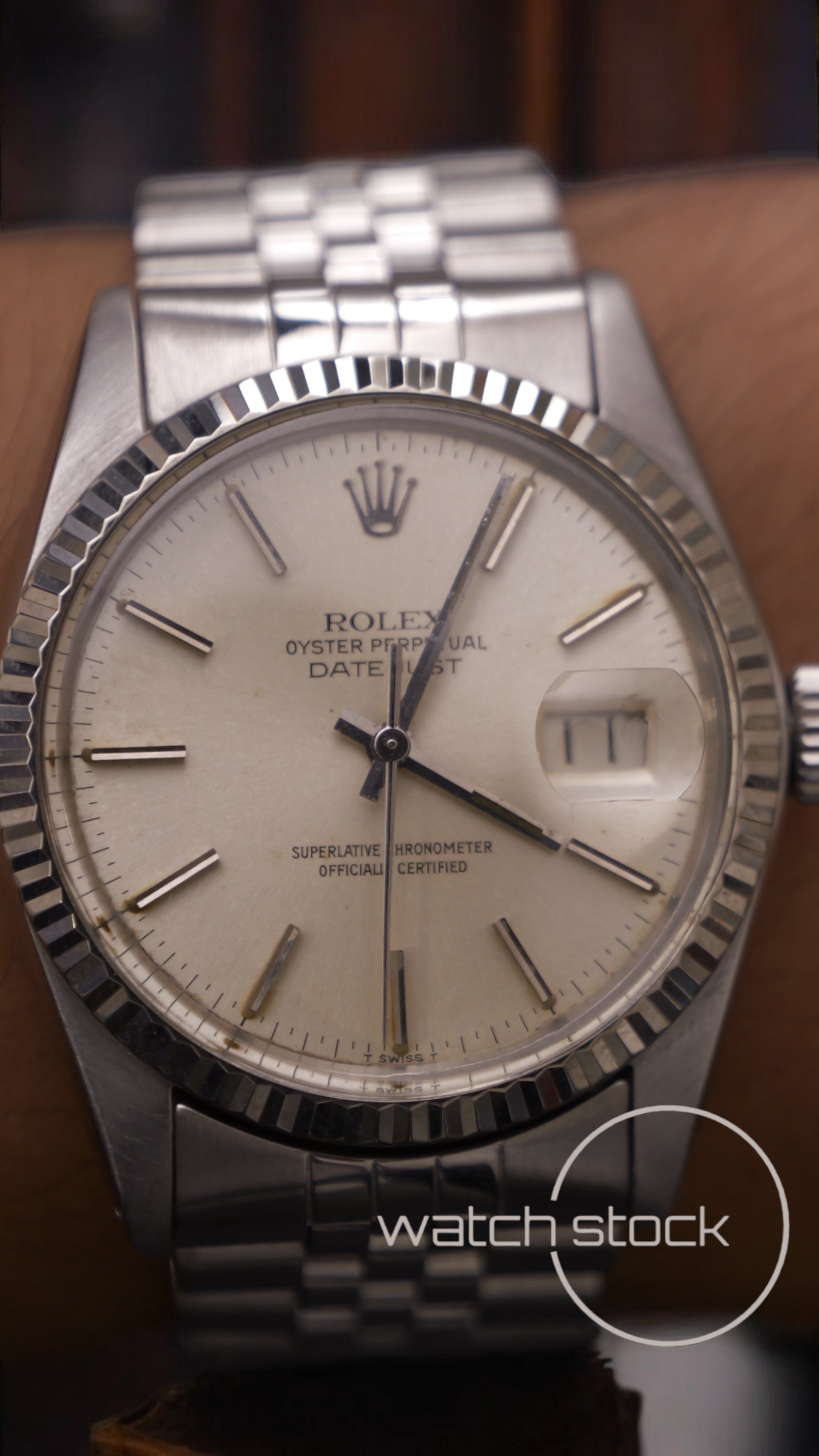 Rolex datejust 36mm 16014 argènté dial