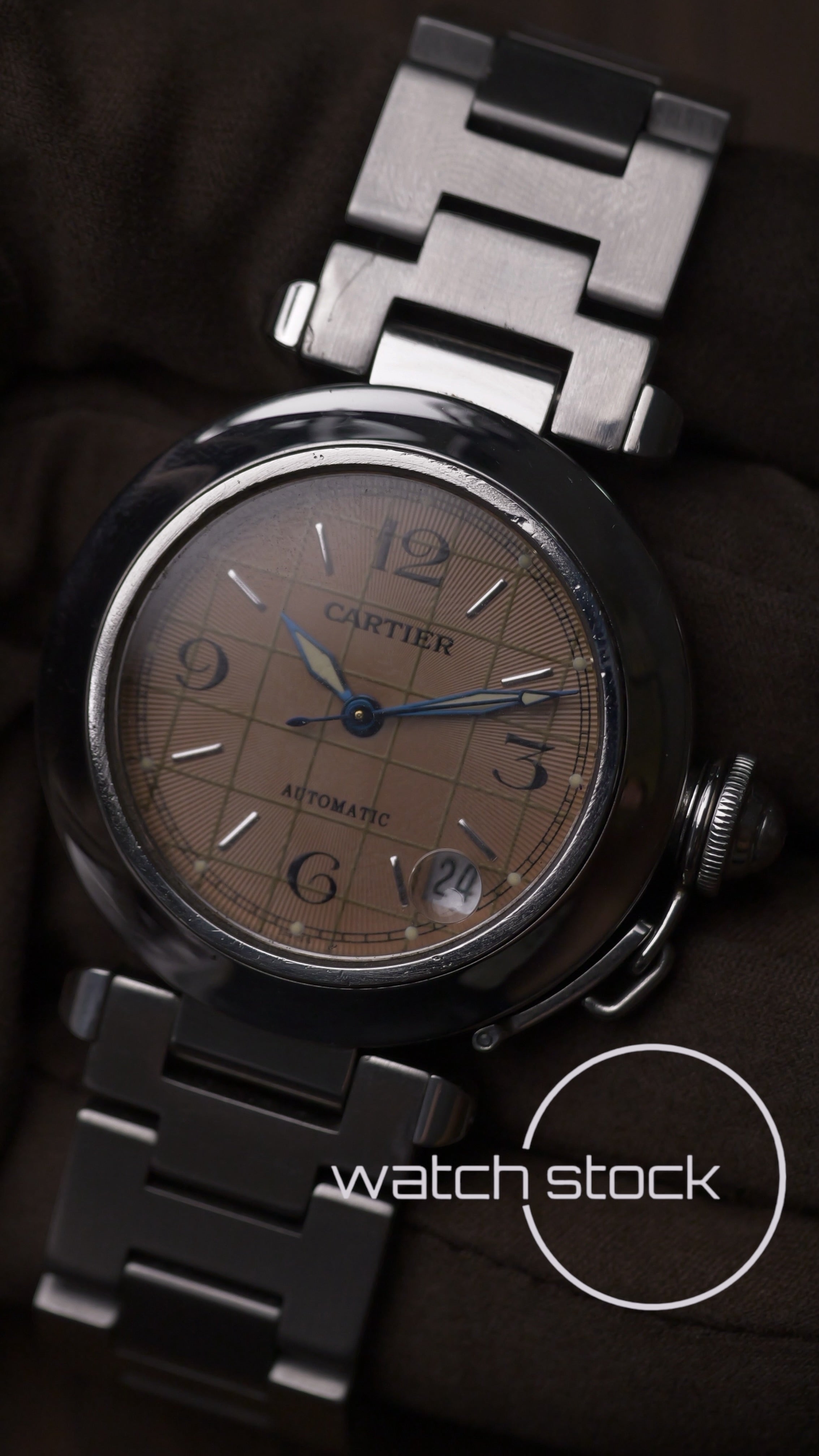 Cartier Pasha Automatic FULL SET 35mm ref.2324 Salmon Dial