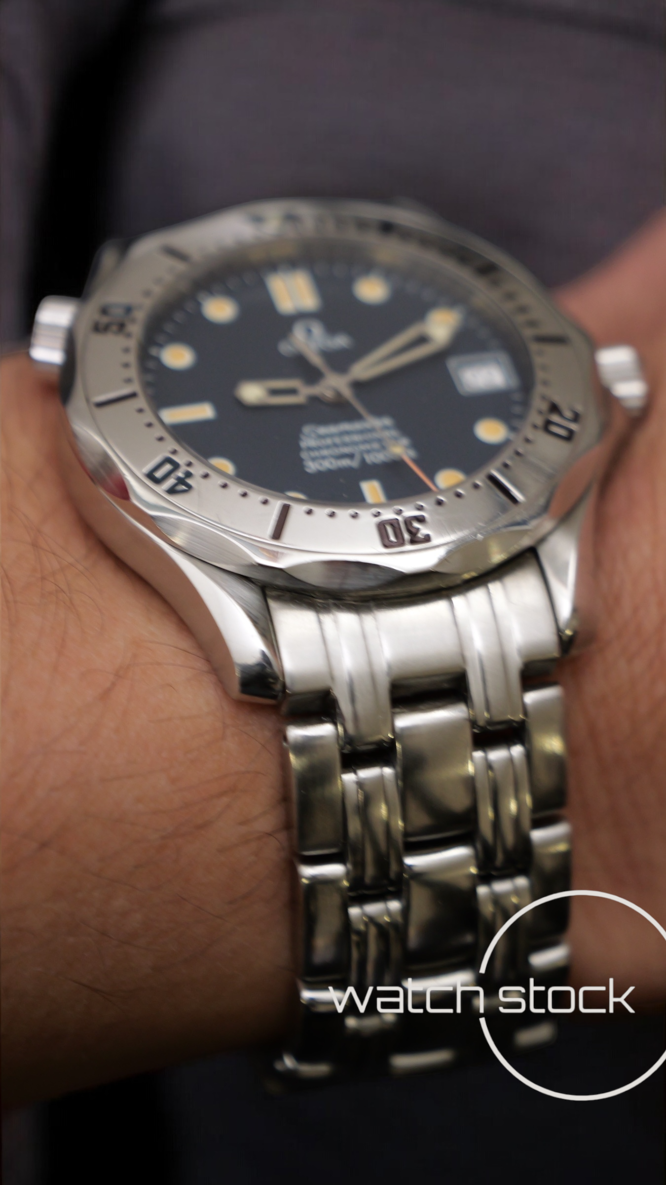 Omega seamaster 300m automatic 36mm blue dial ref. 168.1502
