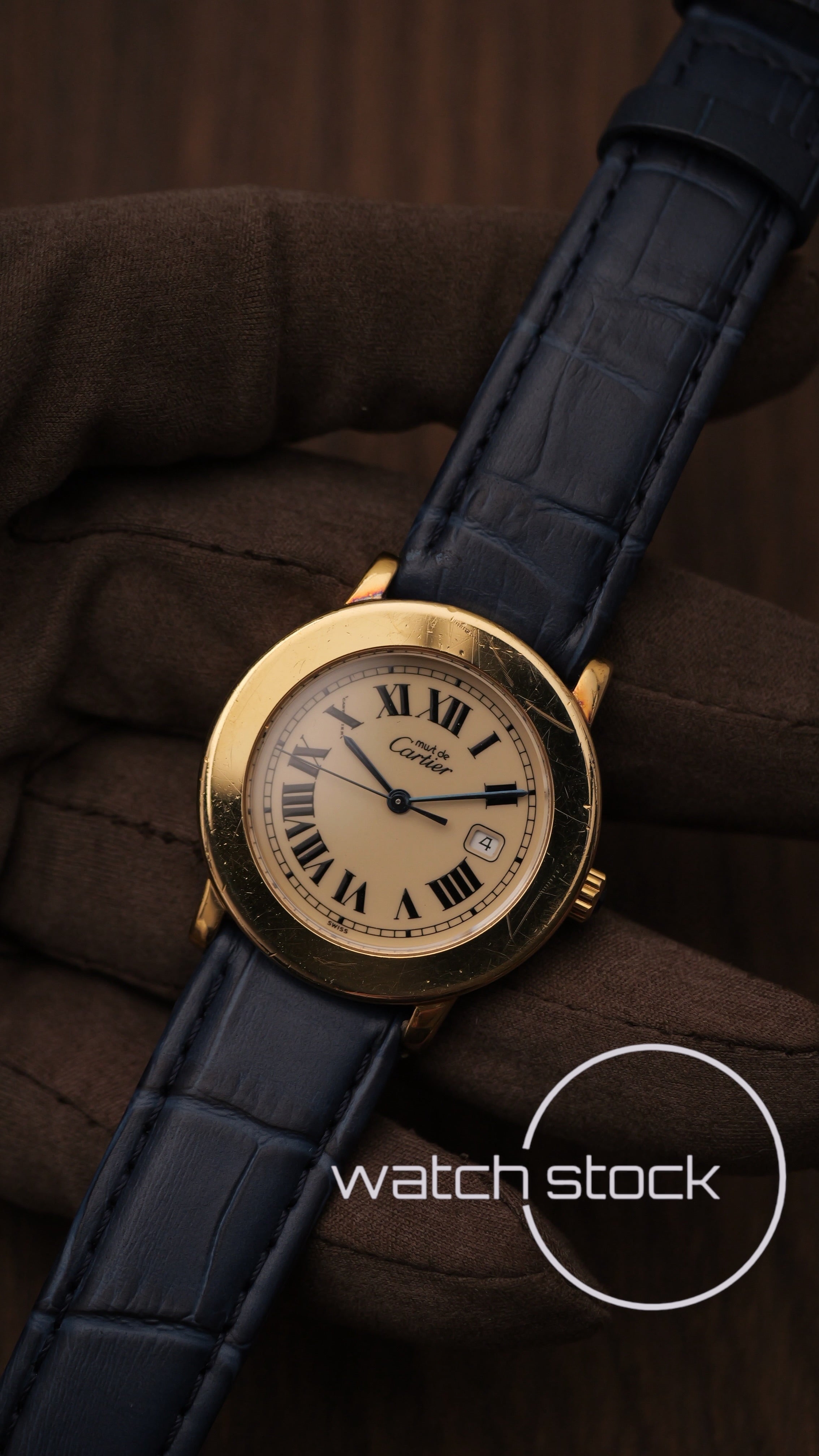 Cartier ronde vintage 33mm Swiss Only