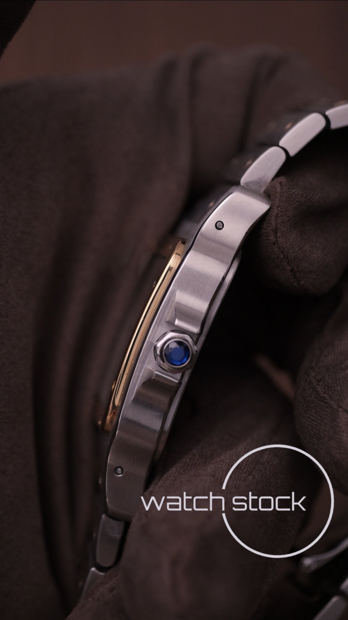 Cartier santos galbee XL Gold Steel ref.2823 Automatic 32x45mm