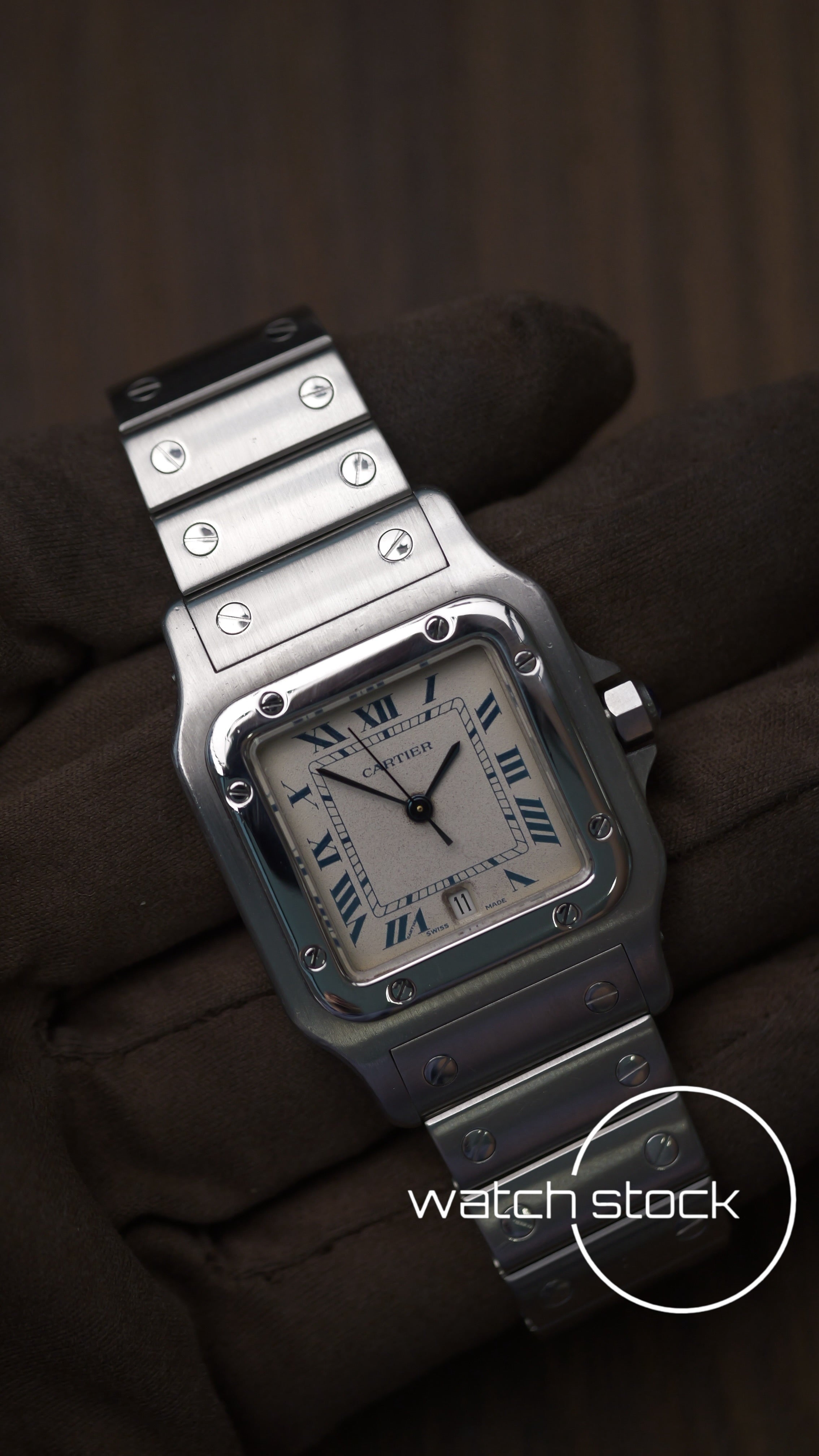 Cartier santos galbee 29x41mm Ref. 897901 con scatola