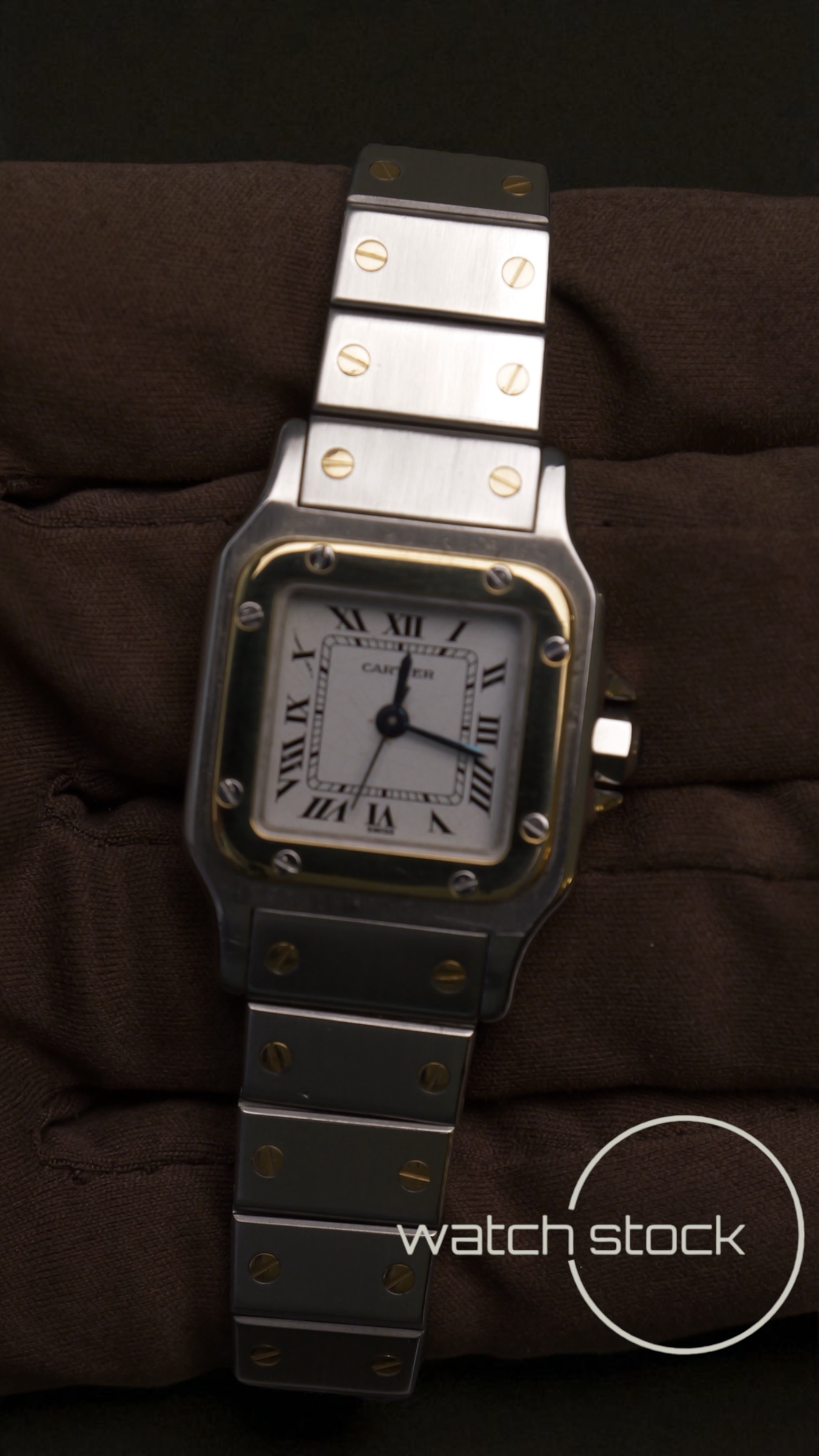 Cartier santos carré lady automatic ref.1170902 24x35mm