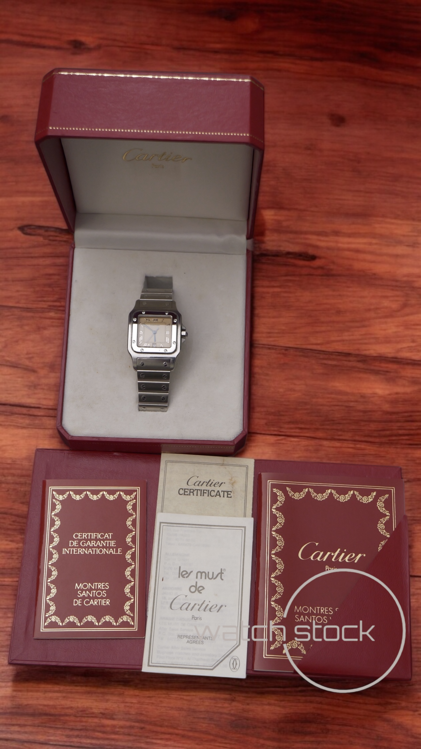 Cartier santos galbe 29x41mm ref.987901 must de cartier quarz