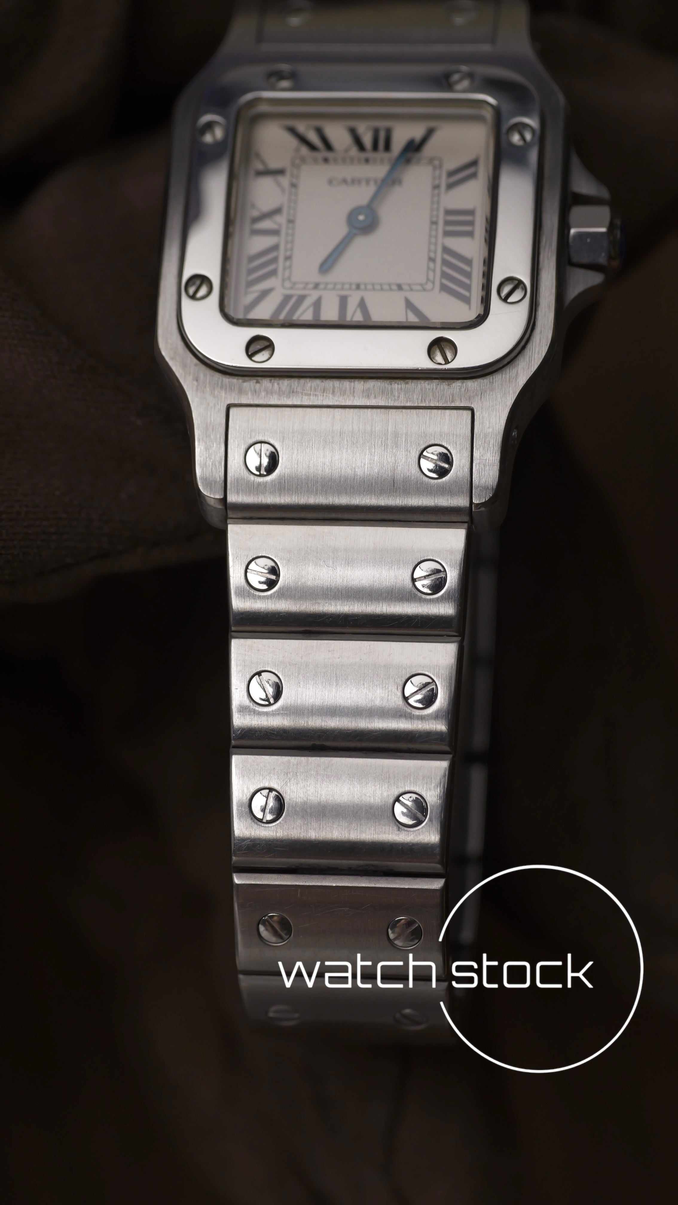 Cartier santos galbee lady quartz 24x35mm ref.1565