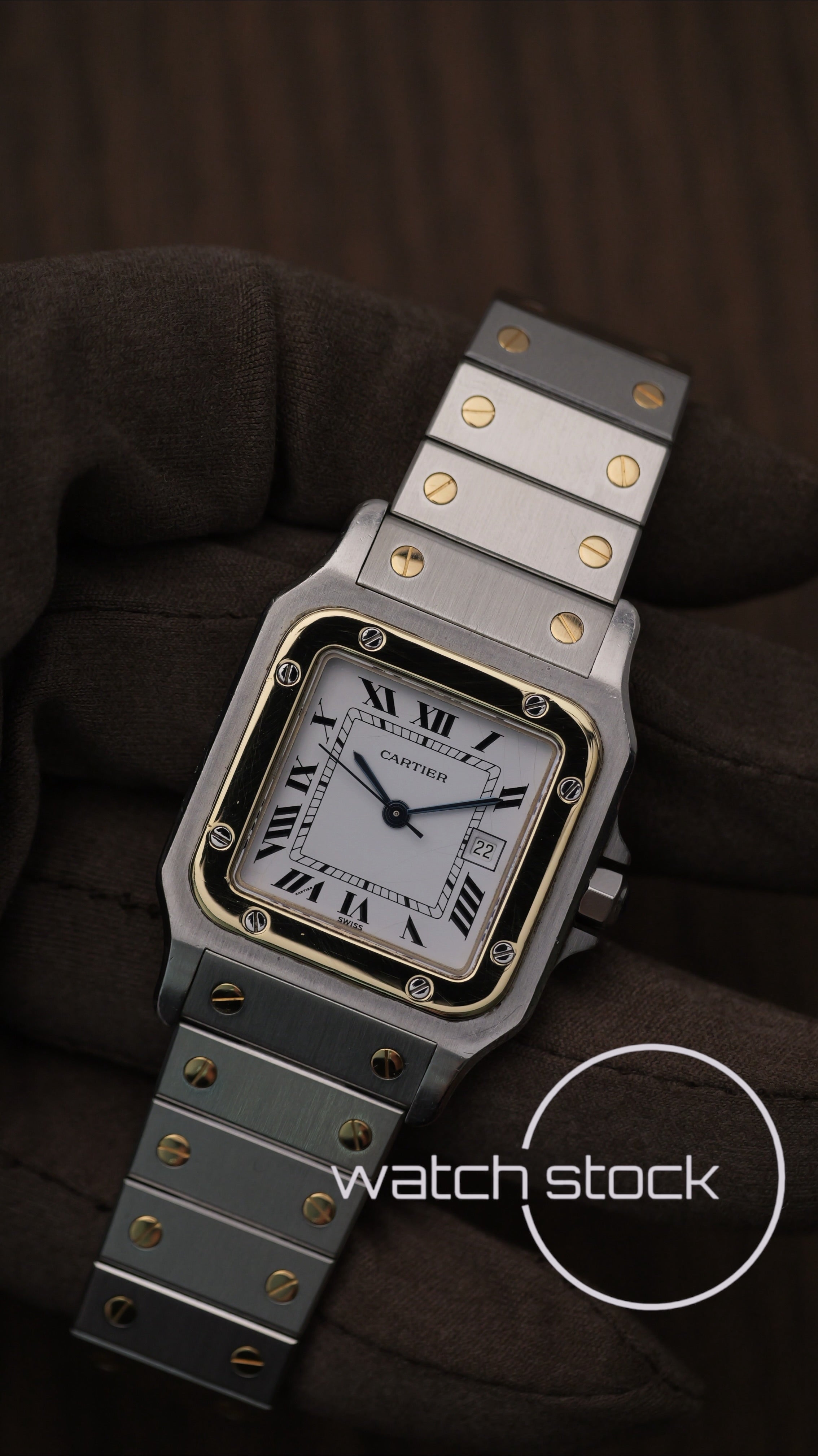Cartier santos carré CHIUSURA A SCOMPARSA ref.2961 Automatic vintage 29x41mm
