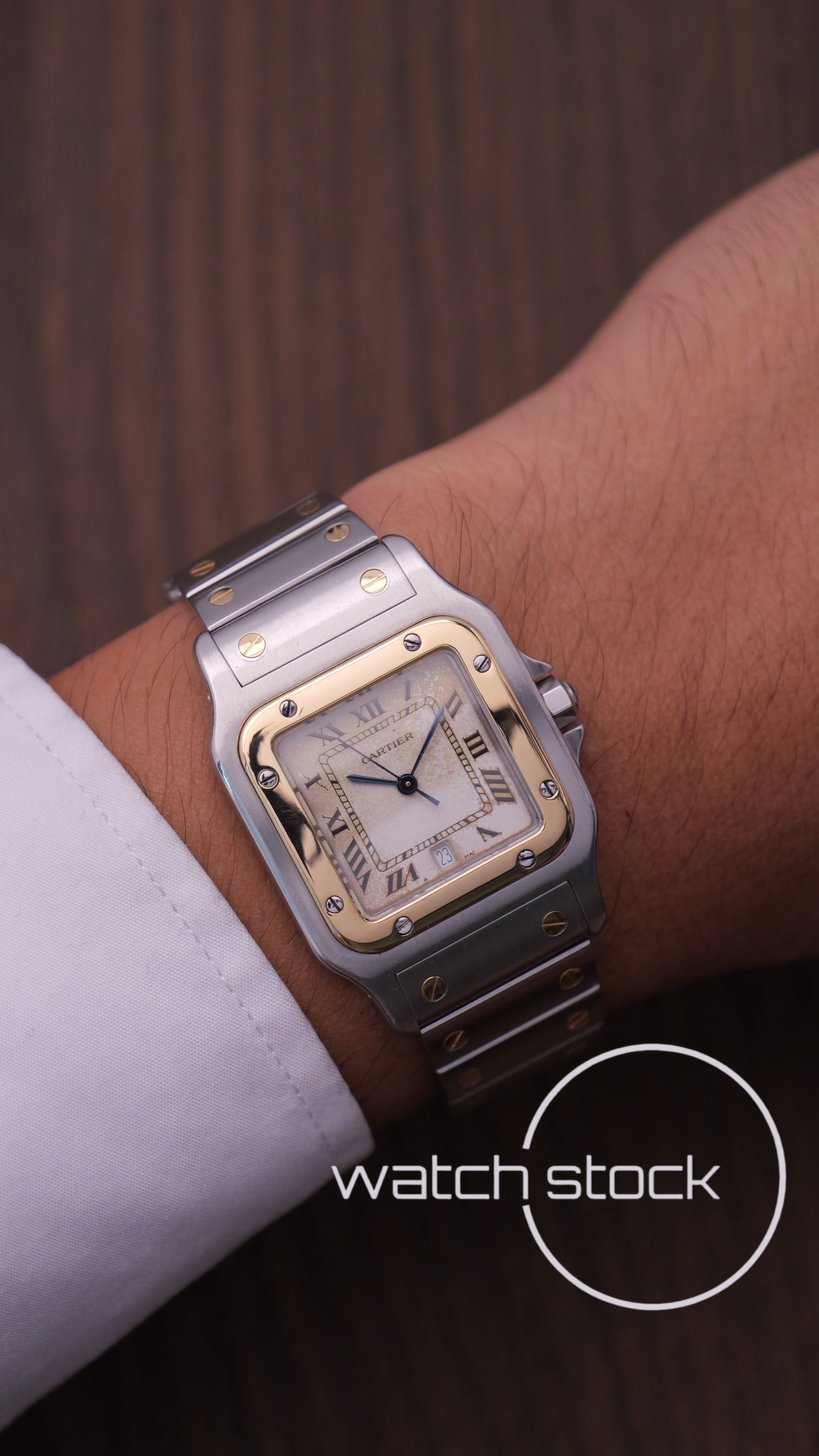 Cartier santos galbee Tropical dial 29x41mm Ref. 187901