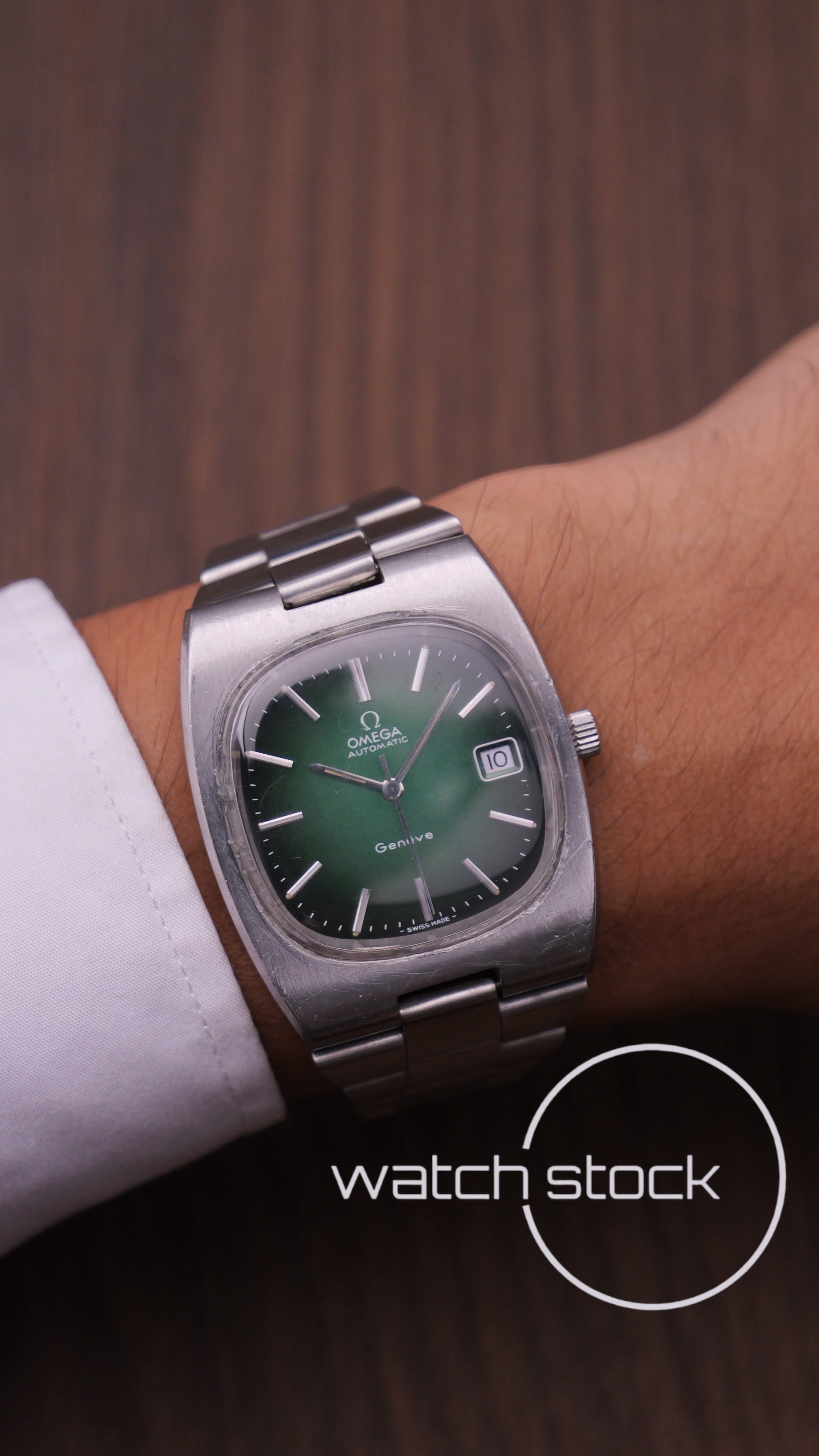 Omega Geneve ref.1660191 Green degrade Dial 36mm automatic
