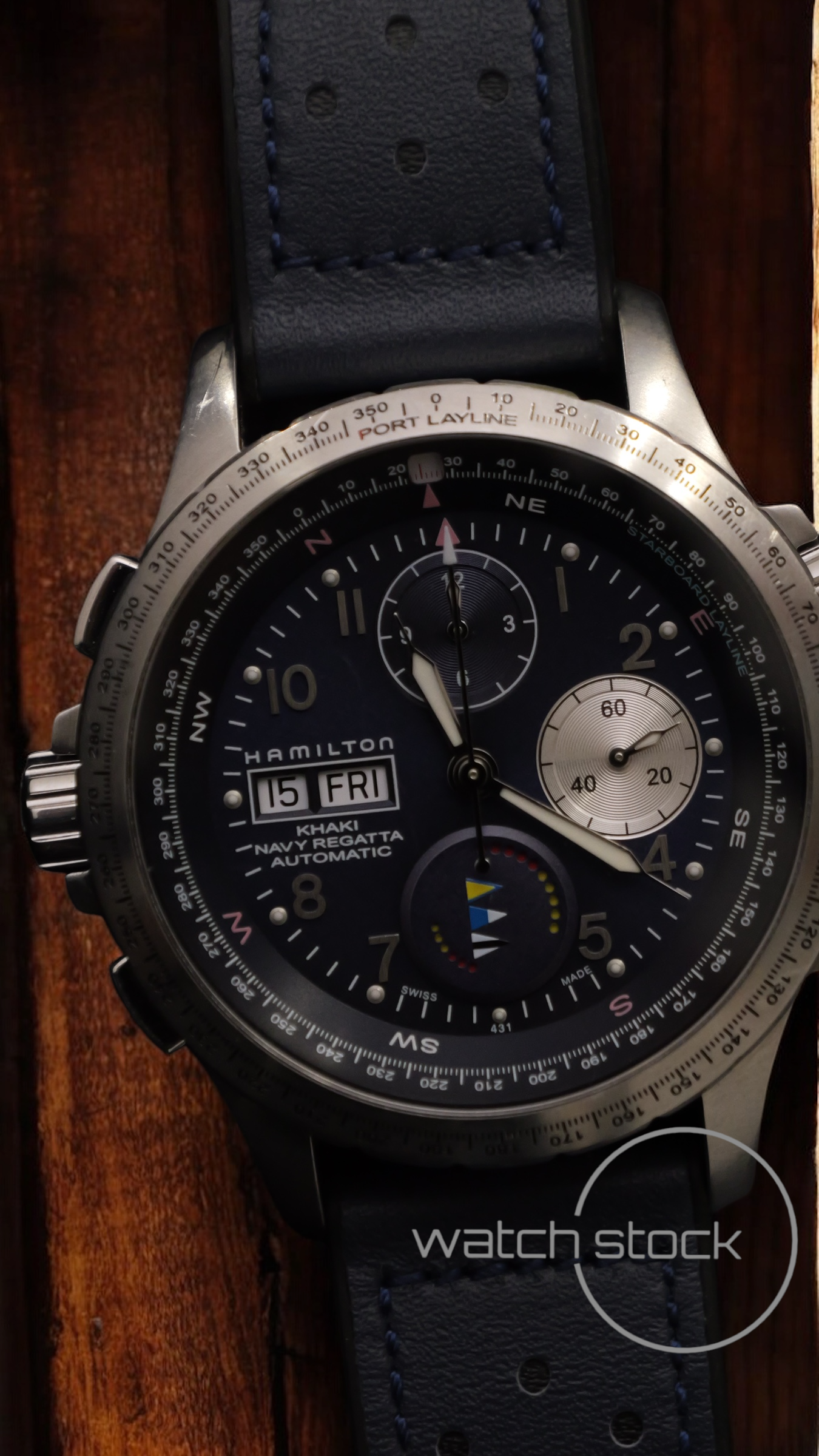 Hamilton khaki navy regatta automatic 43mm