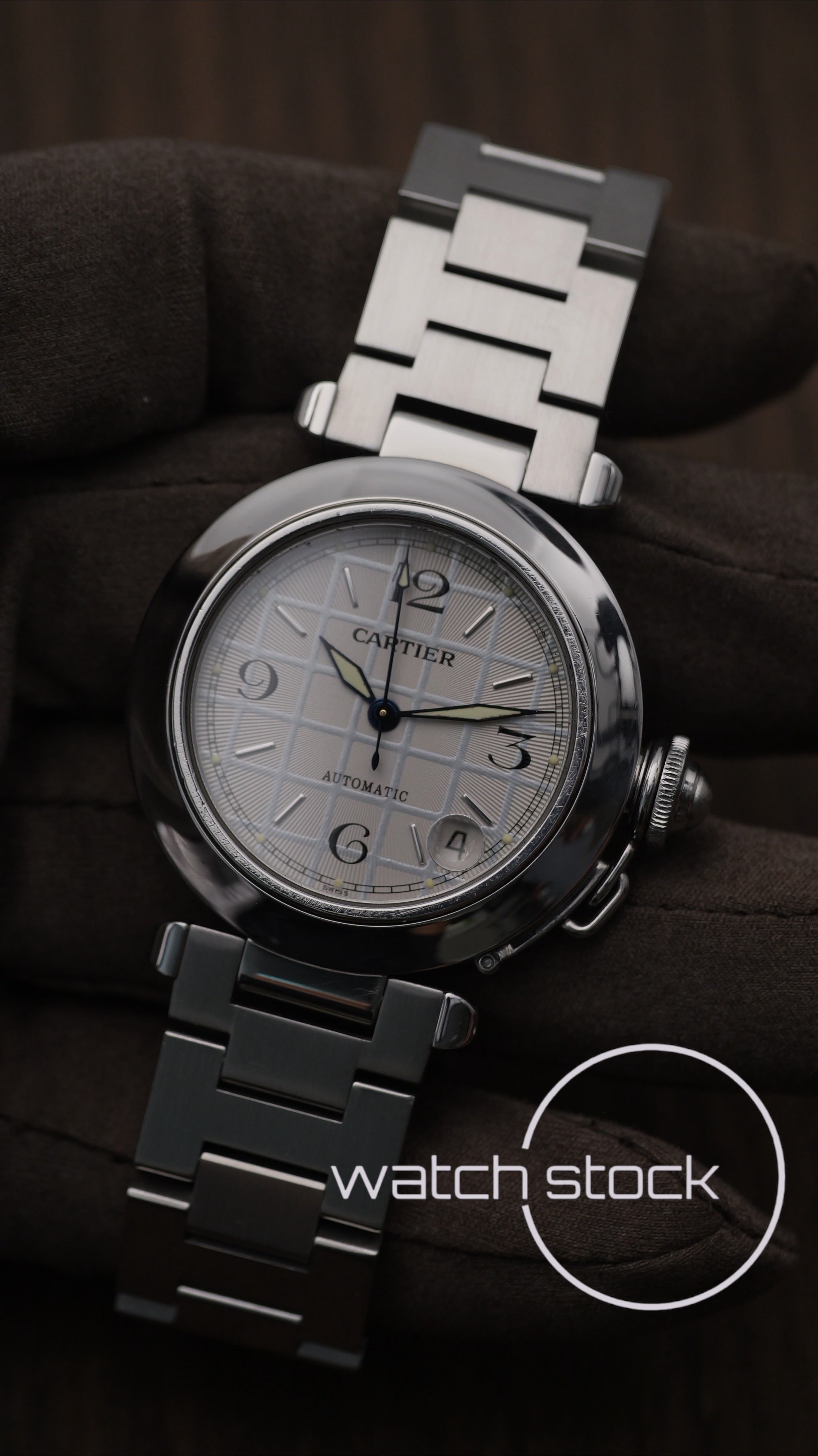 Cartier Pasha Automatic 35mm ref.2324 Grey dial Full Set