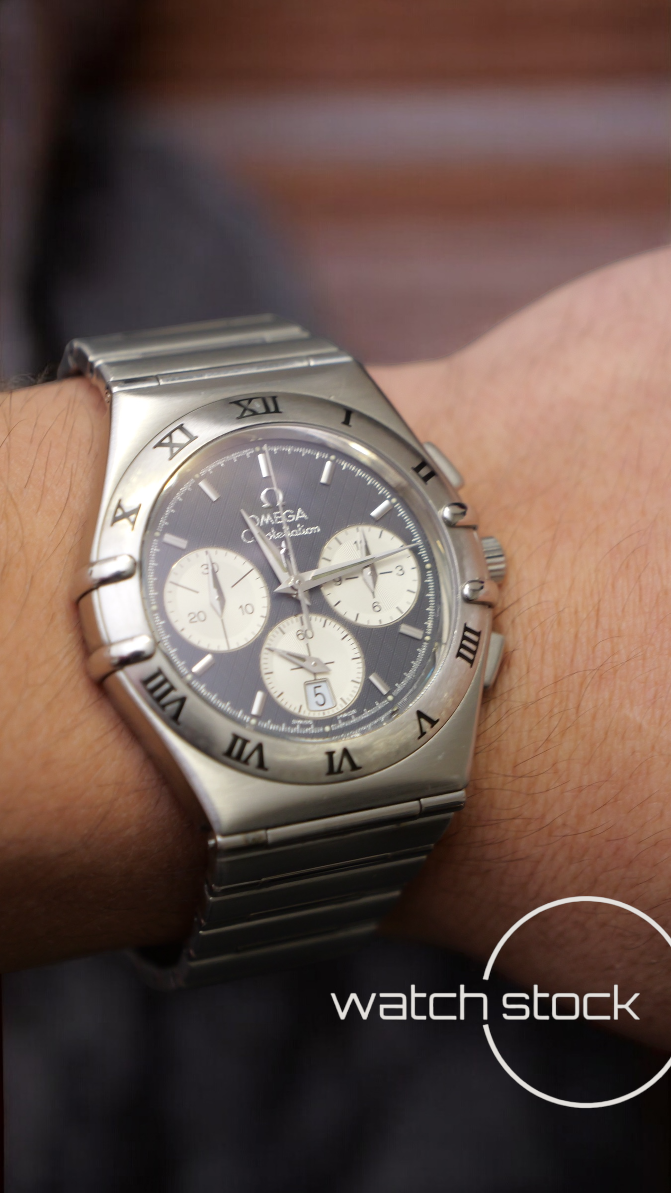 Omega costellation double Eagle chrono (39mm) blue dial
