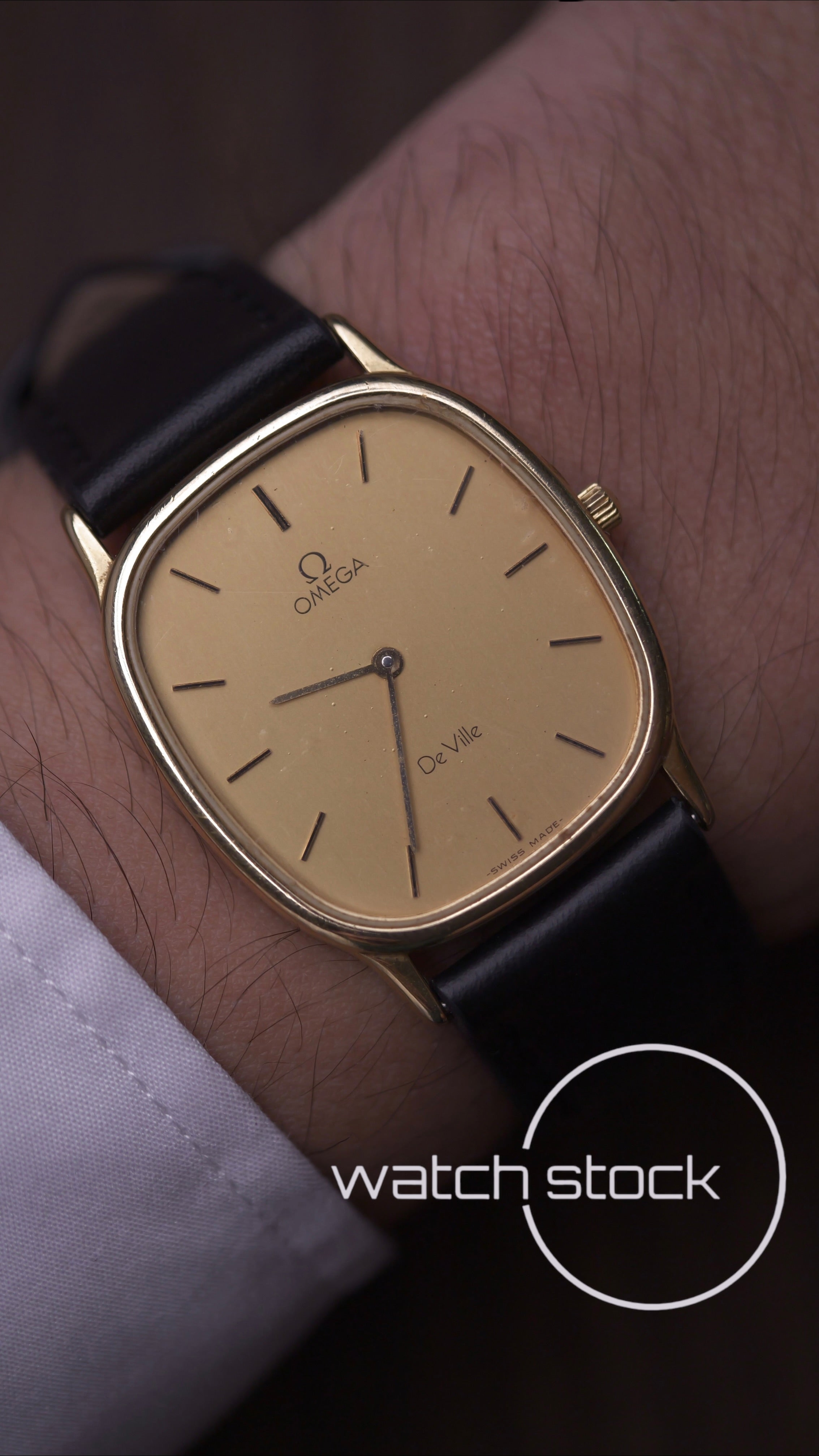 Omega De ville vintage 33mm placcato oro