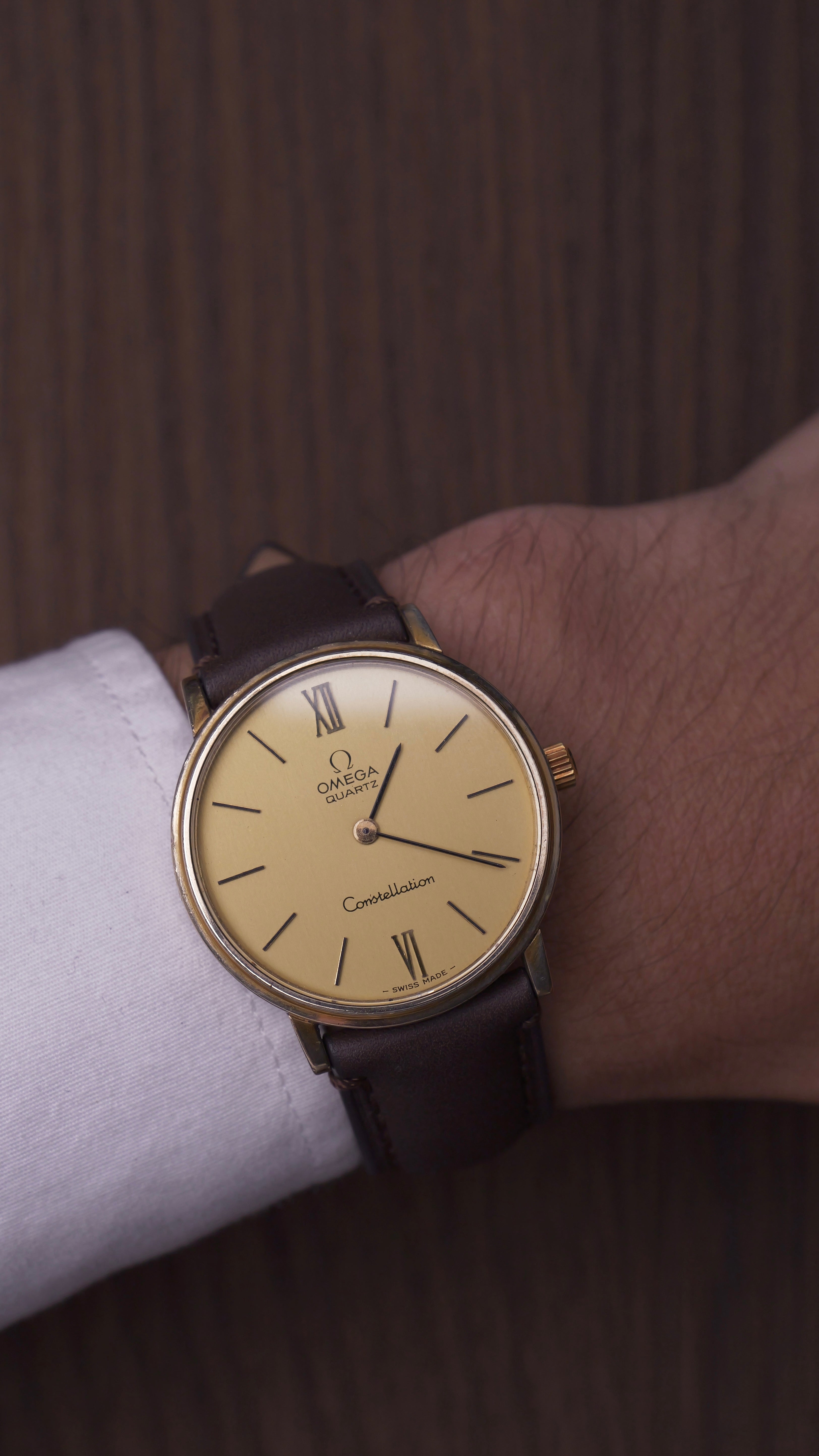 Omega De ville vintage 33mm placcato oro