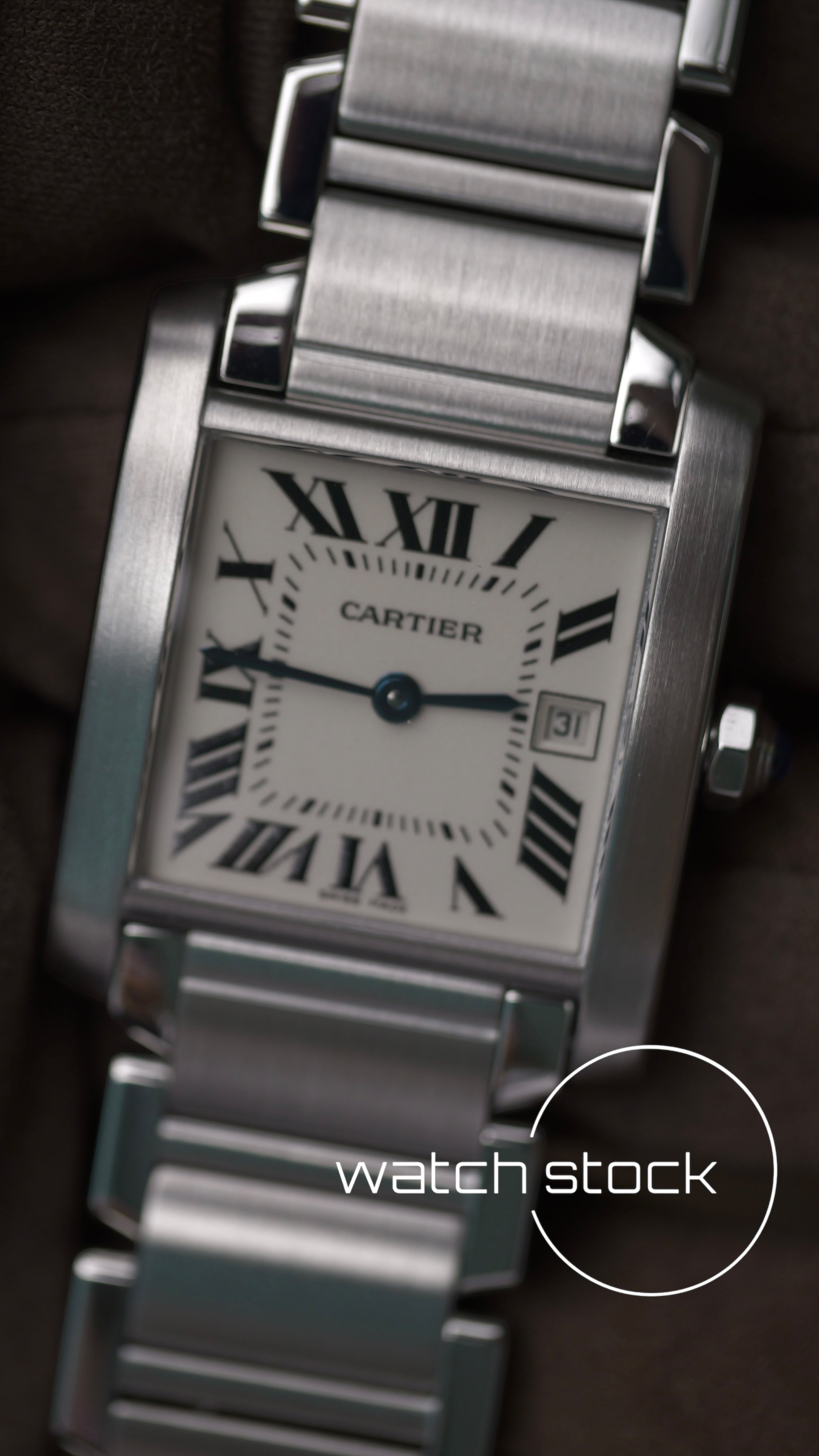 Cartier tank francaise medium ref.2465 29x30mm FULL SET quartz