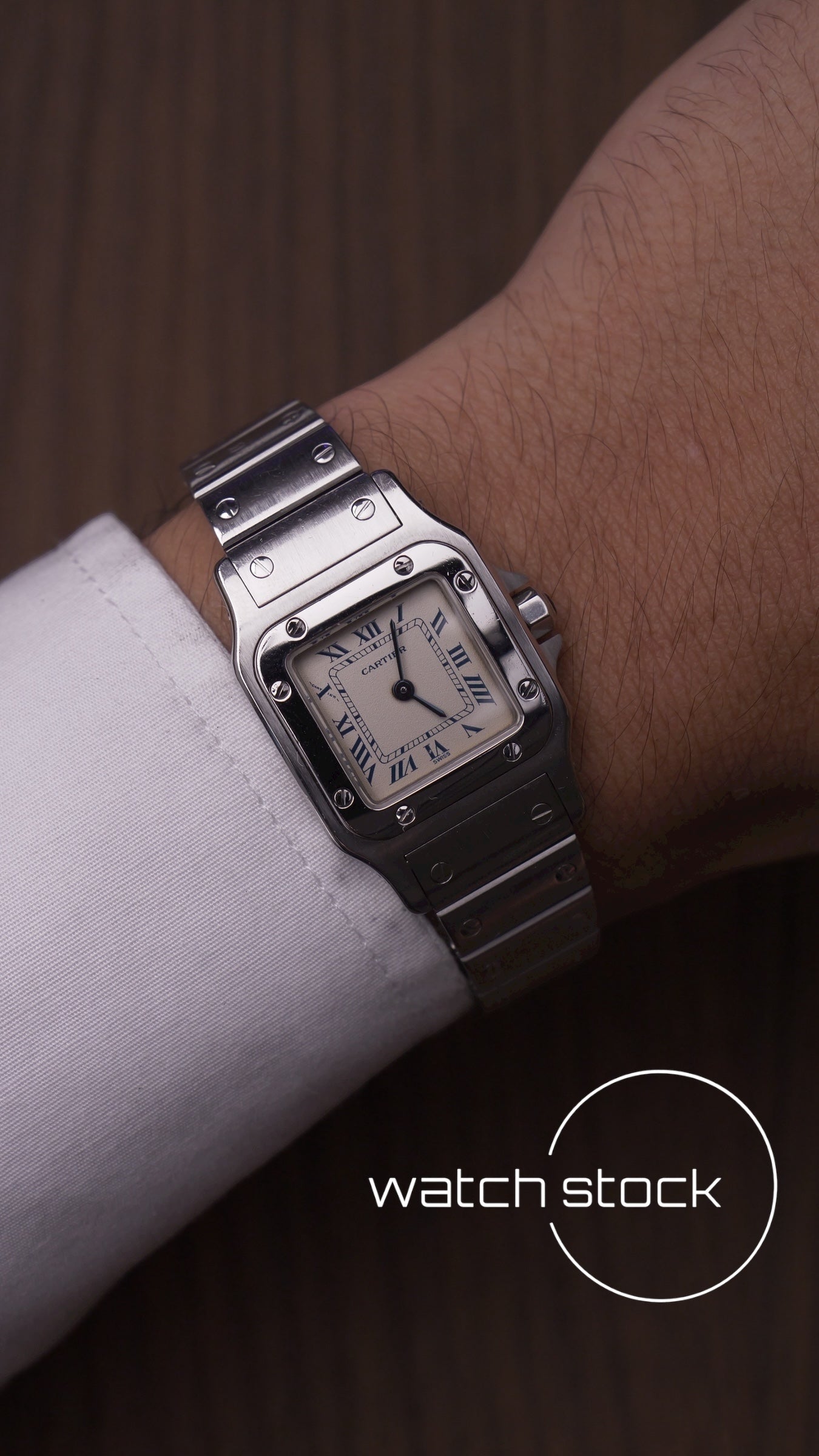 Cartier santos galbee lady quartz 24x35mm ref.1565 FULL SET