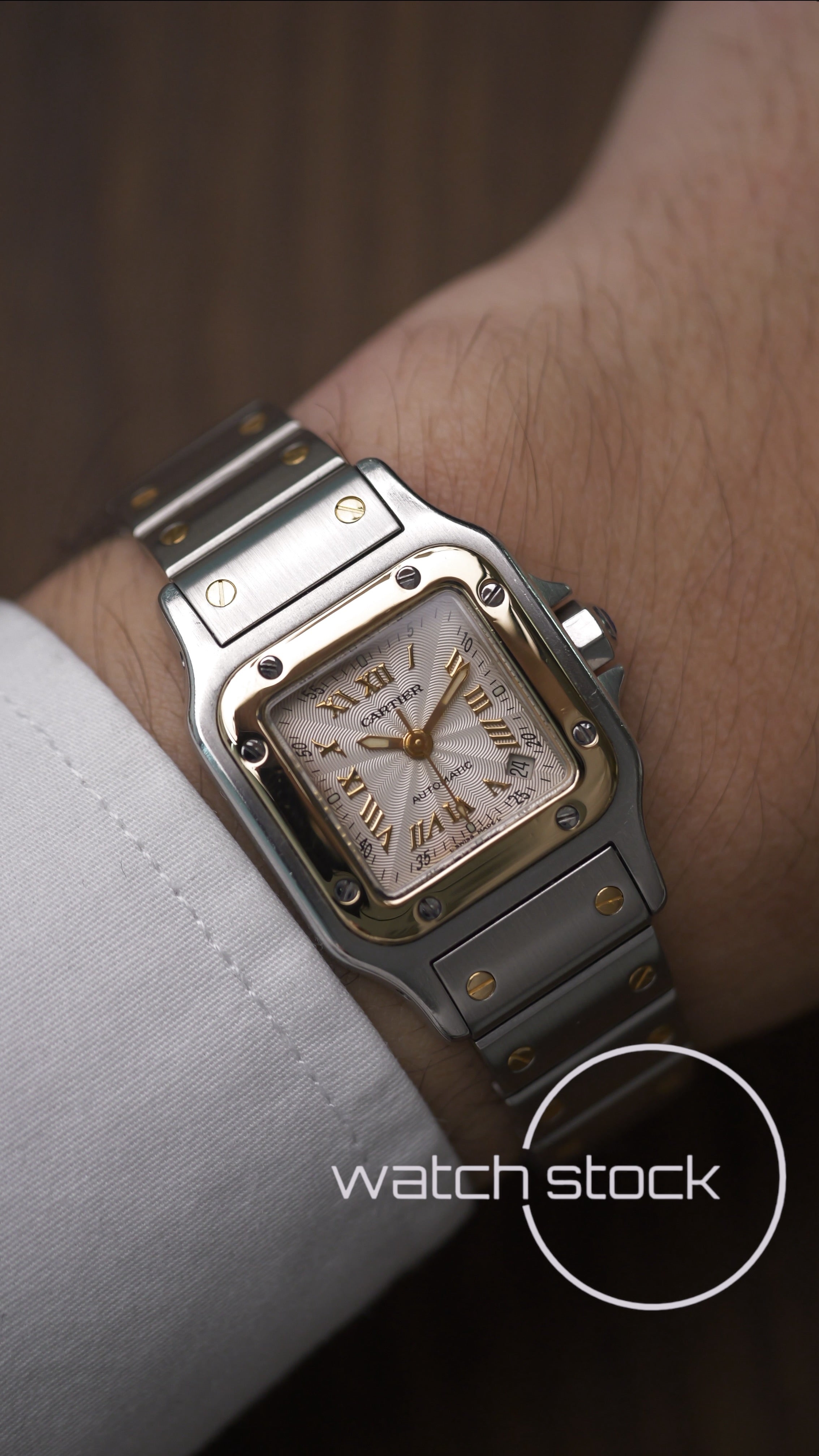 Cartier santos galbee Automatic 24x35mm ref.2423 must de santos