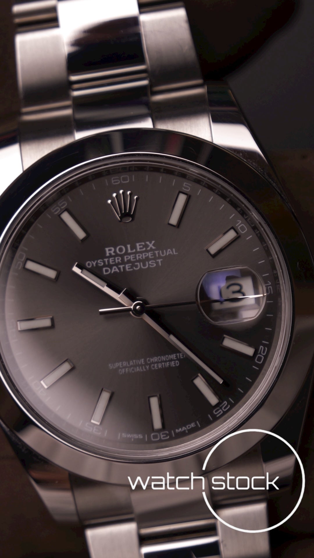 Rolex Datejust Dark Rhodium 41mm ref 126300 full set anno 2018