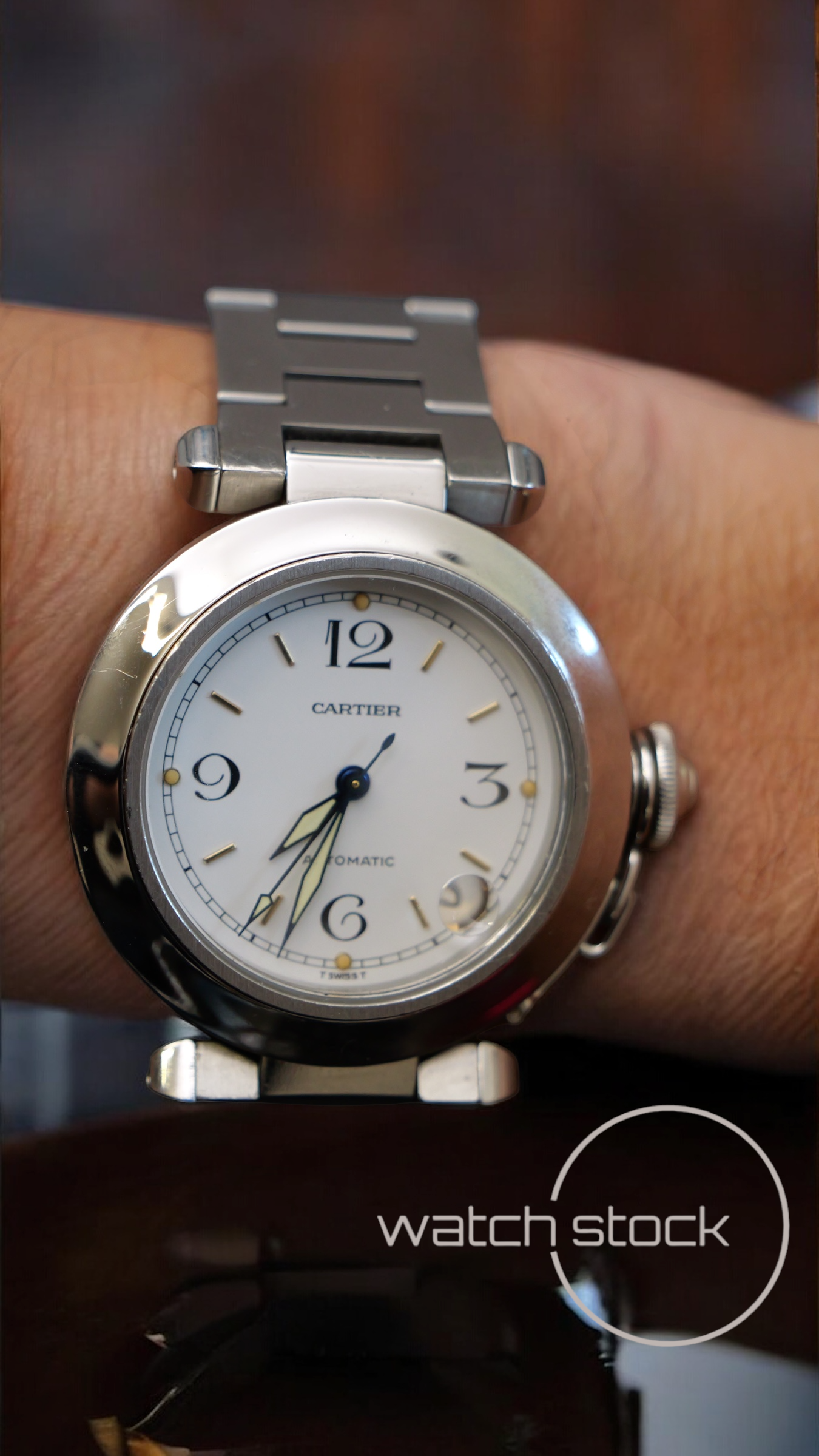 Cartier Pasha Automatic 35mm ref.2324 white dial