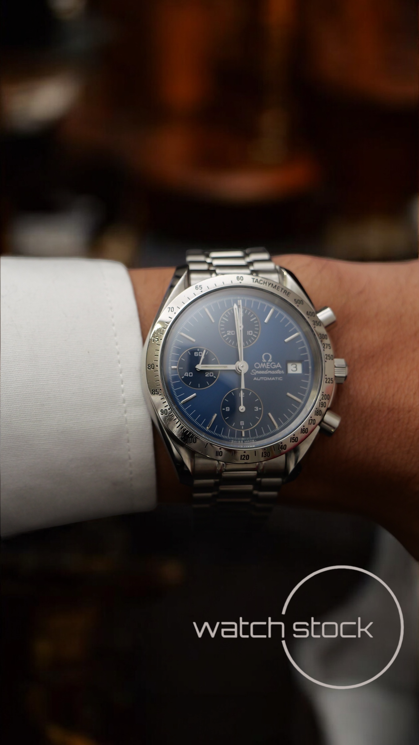 Omega speedmaster date (39mm) condizioni eccezionali Ref. 3511.80 automatic blue dial